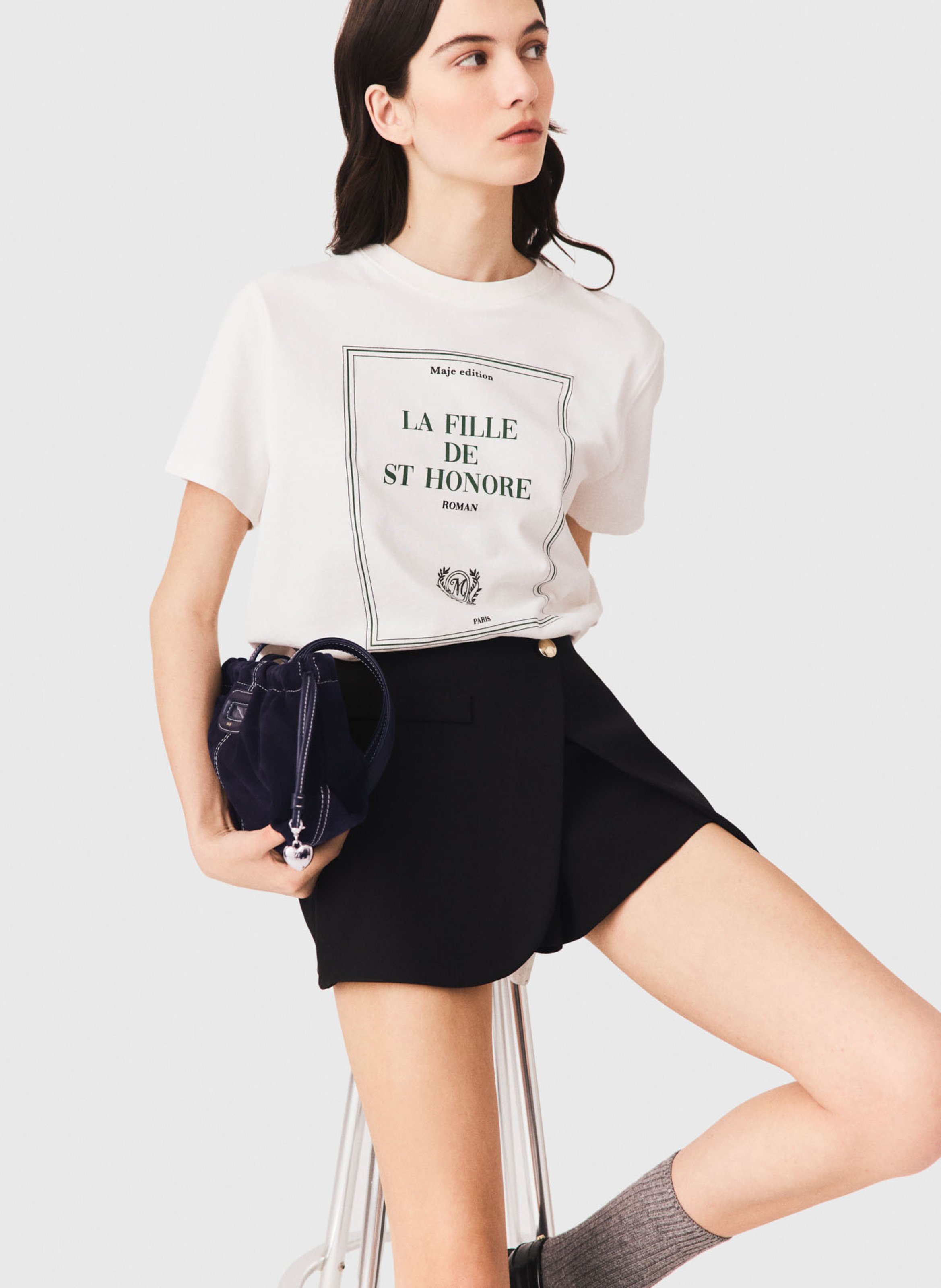 Jupe short | Noir MAJE Femme