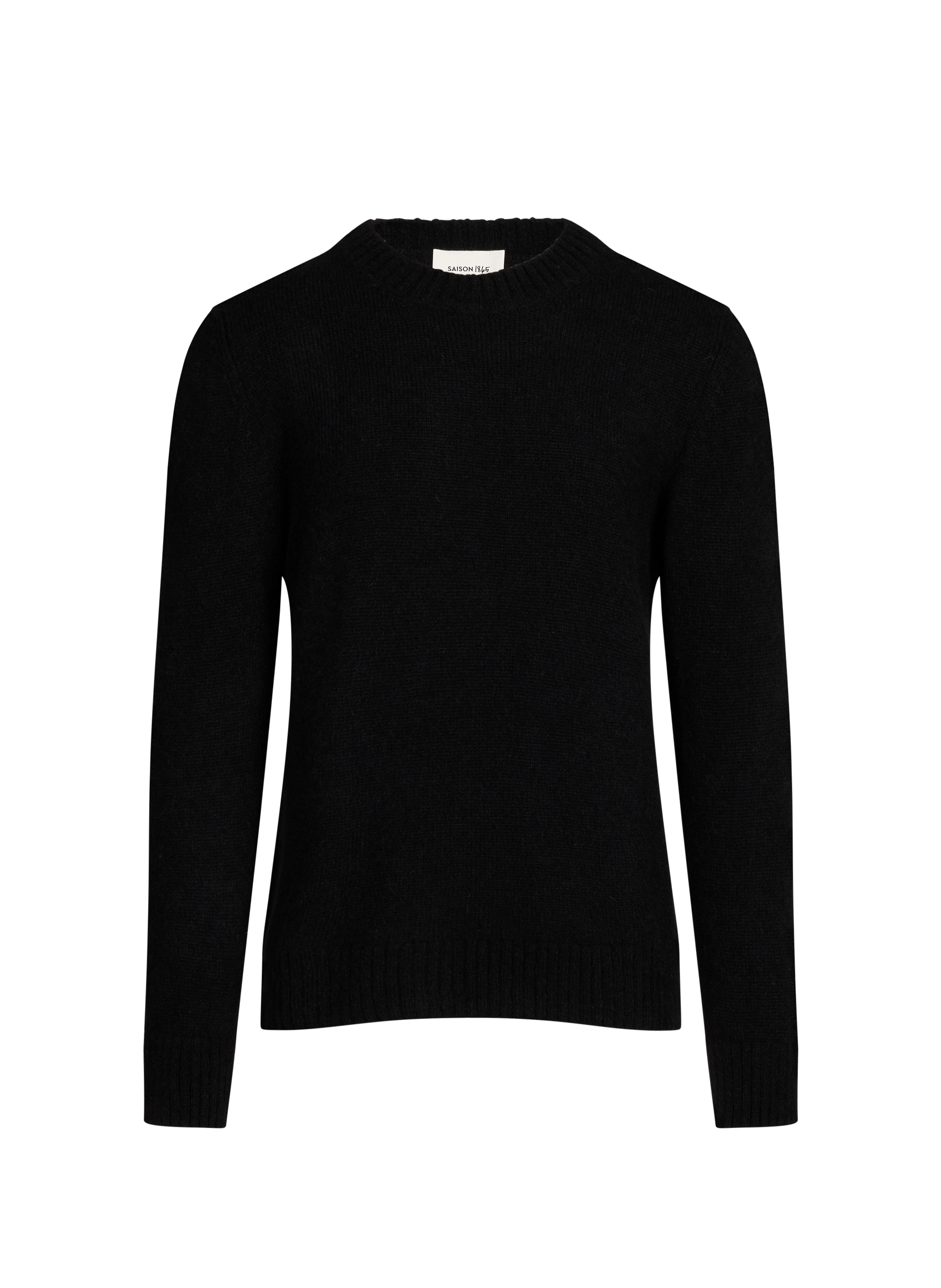 Suéter Galpa cuello redondo de mezcla de alpaca SAISON 1865 Negro