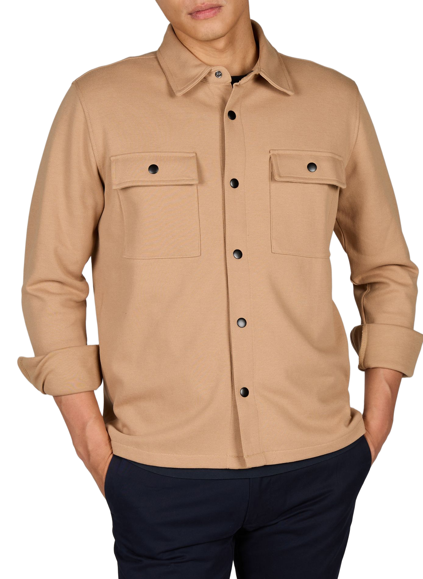 Lightweight jacket in organic cotton blend SELECTED Beige