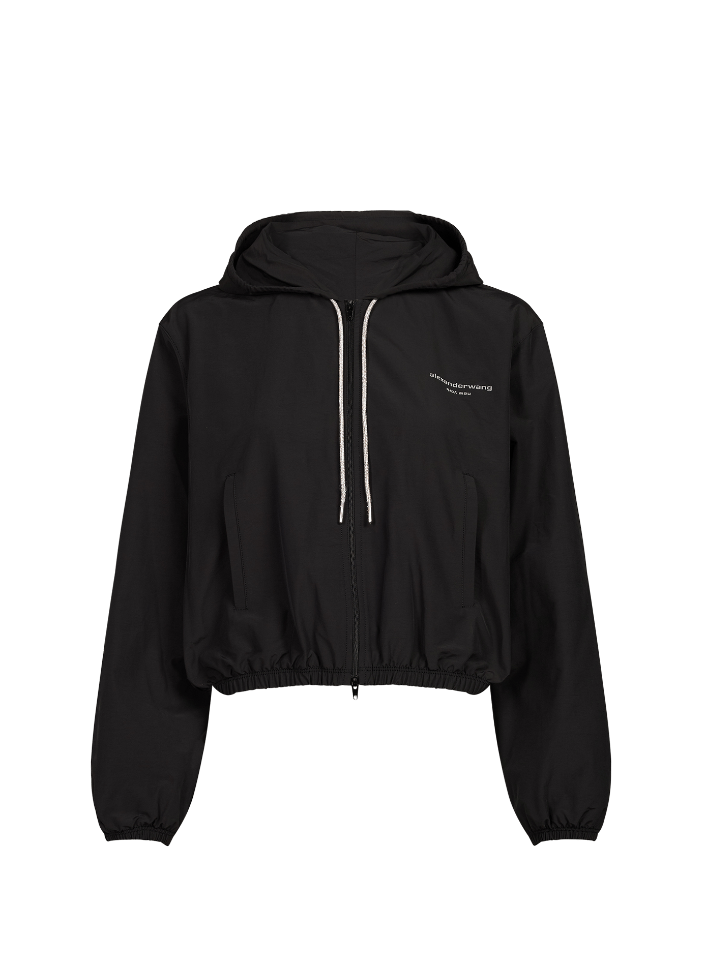 Kapuzenjacke aus Baumwollmischung ALEXANDER WANG Schwarz