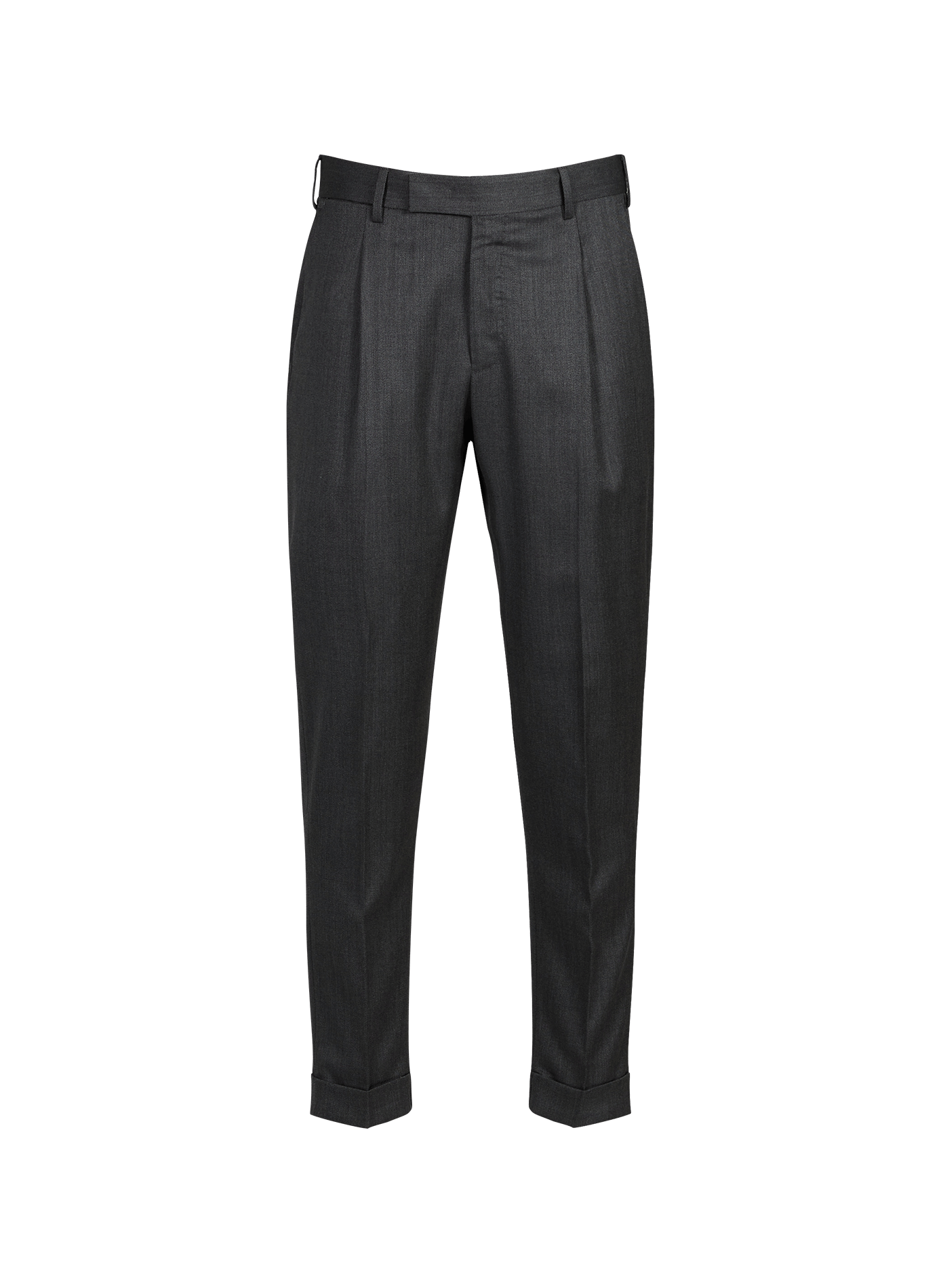 Pantalon à pinces en laine vierge PT01 Gris