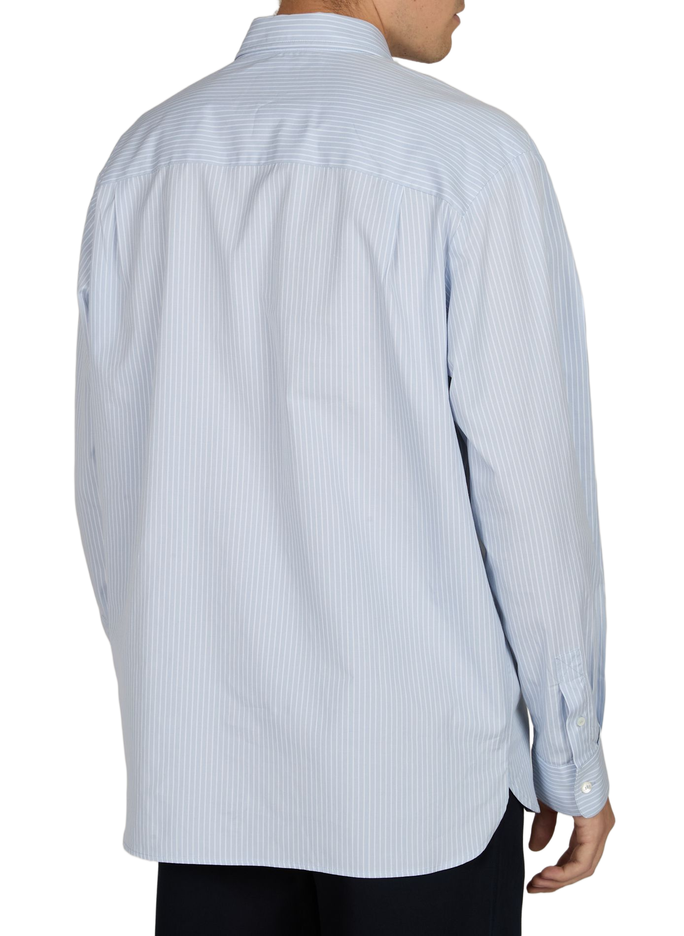 Oversized shirt with classic striped cotton collar A.P.C. Blue