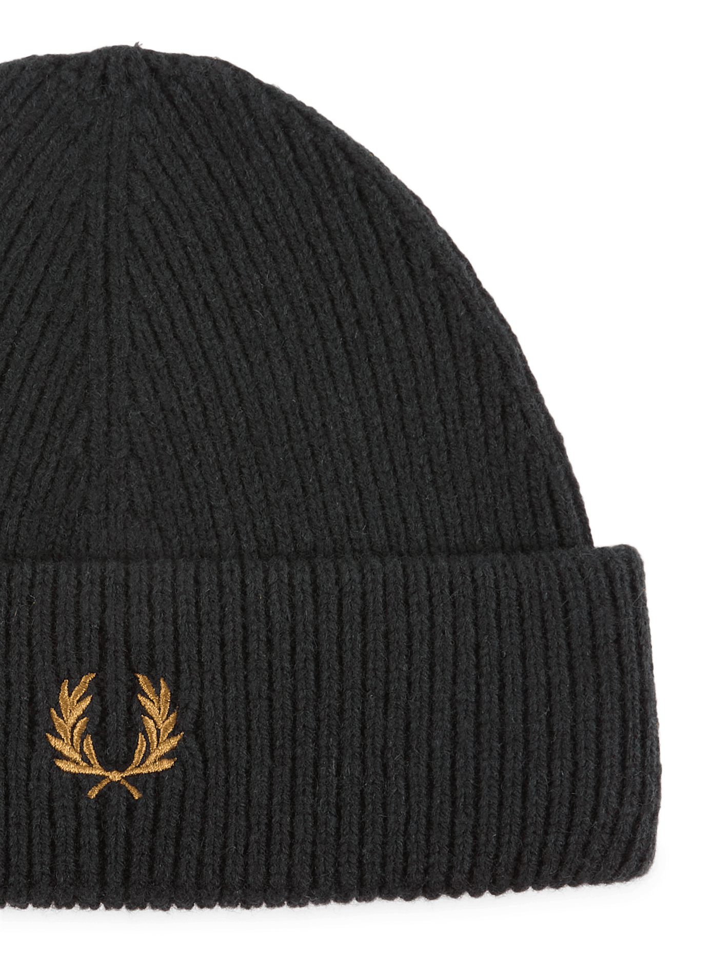 Bonnet en maille en laine FRED PERRY Noir