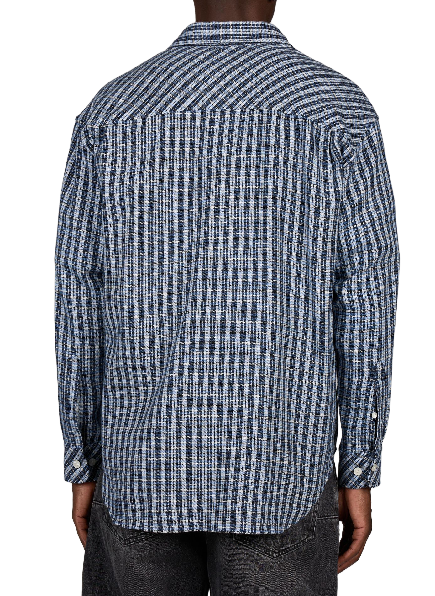 Gerade Hemdbluse mit Muster SAMSOE SAMSOE Blau