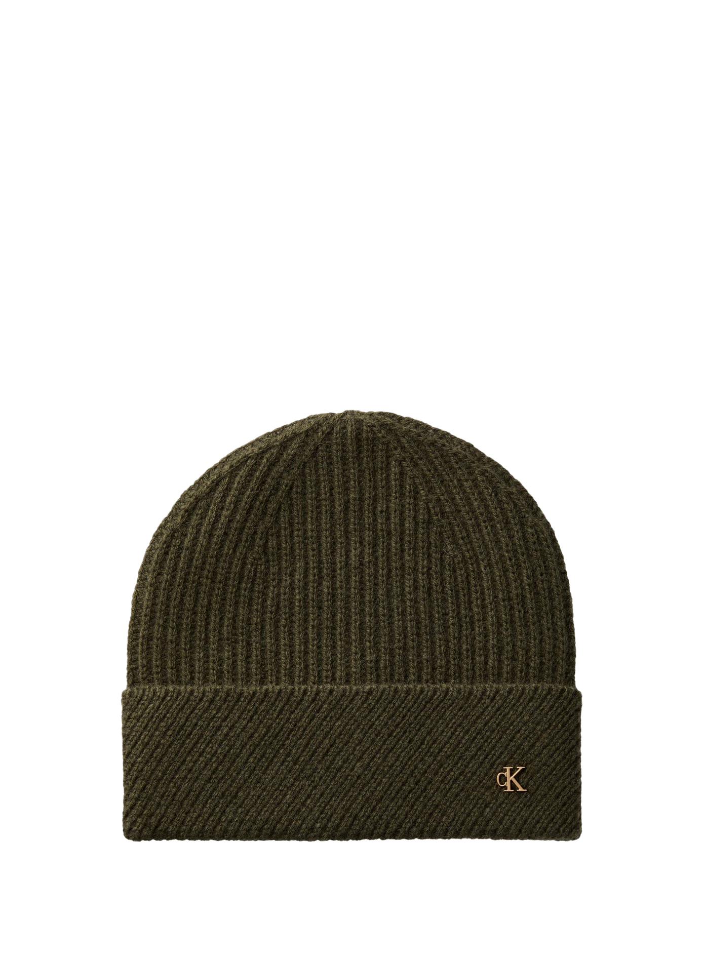 Bonnet en laine mélangée  Olive night