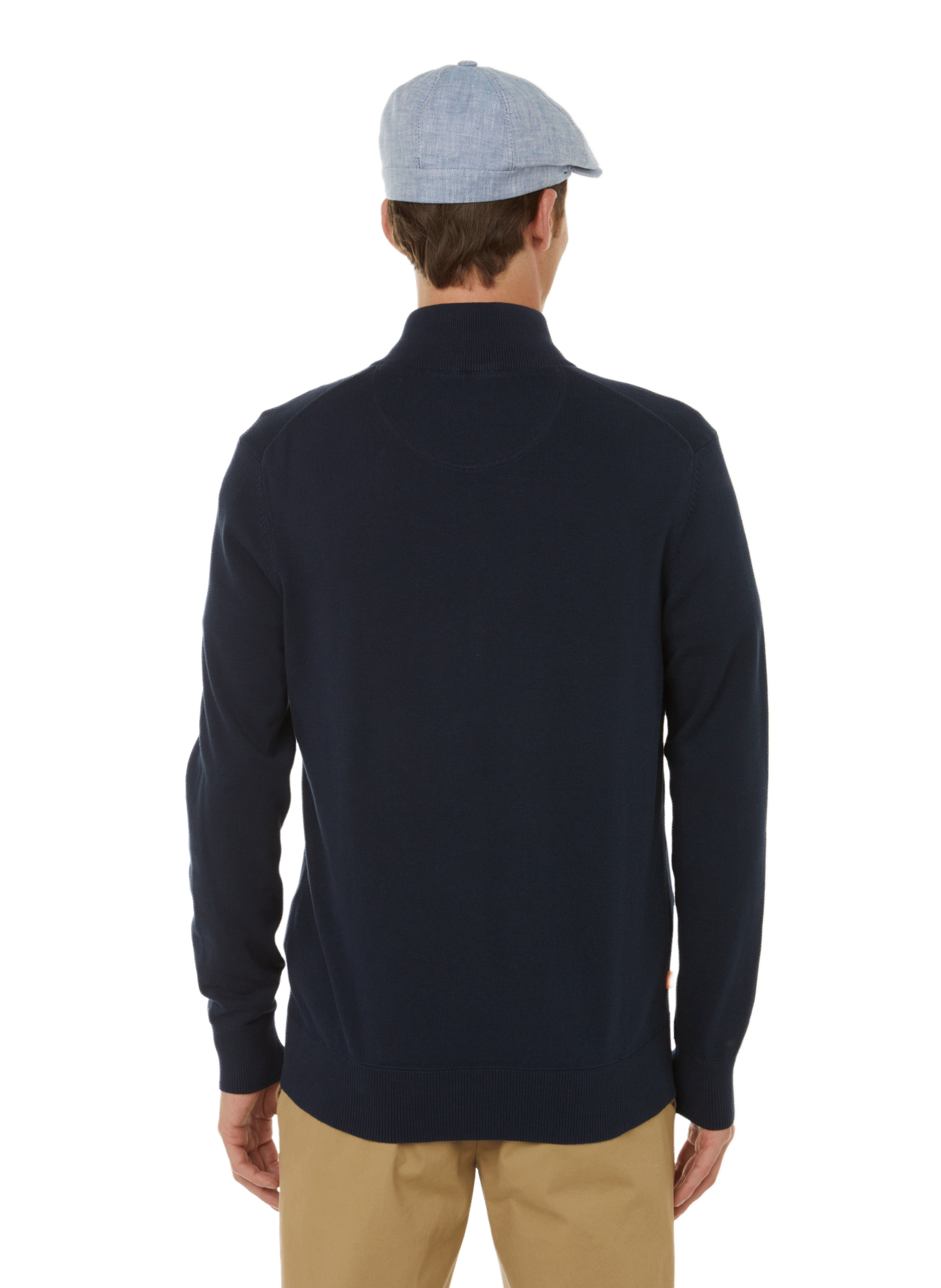 Linen baker boy cap SAISON 1865 Blue