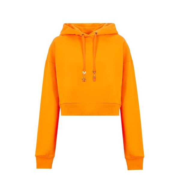 Hoodie court en coton