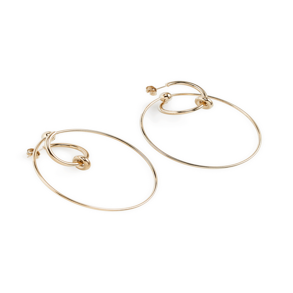 Justine Clenquet Eva Earrings In Gold
