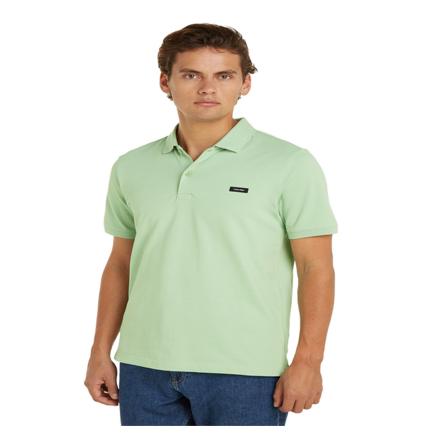 Calvin Klein Cotton Polo Shirt In Green