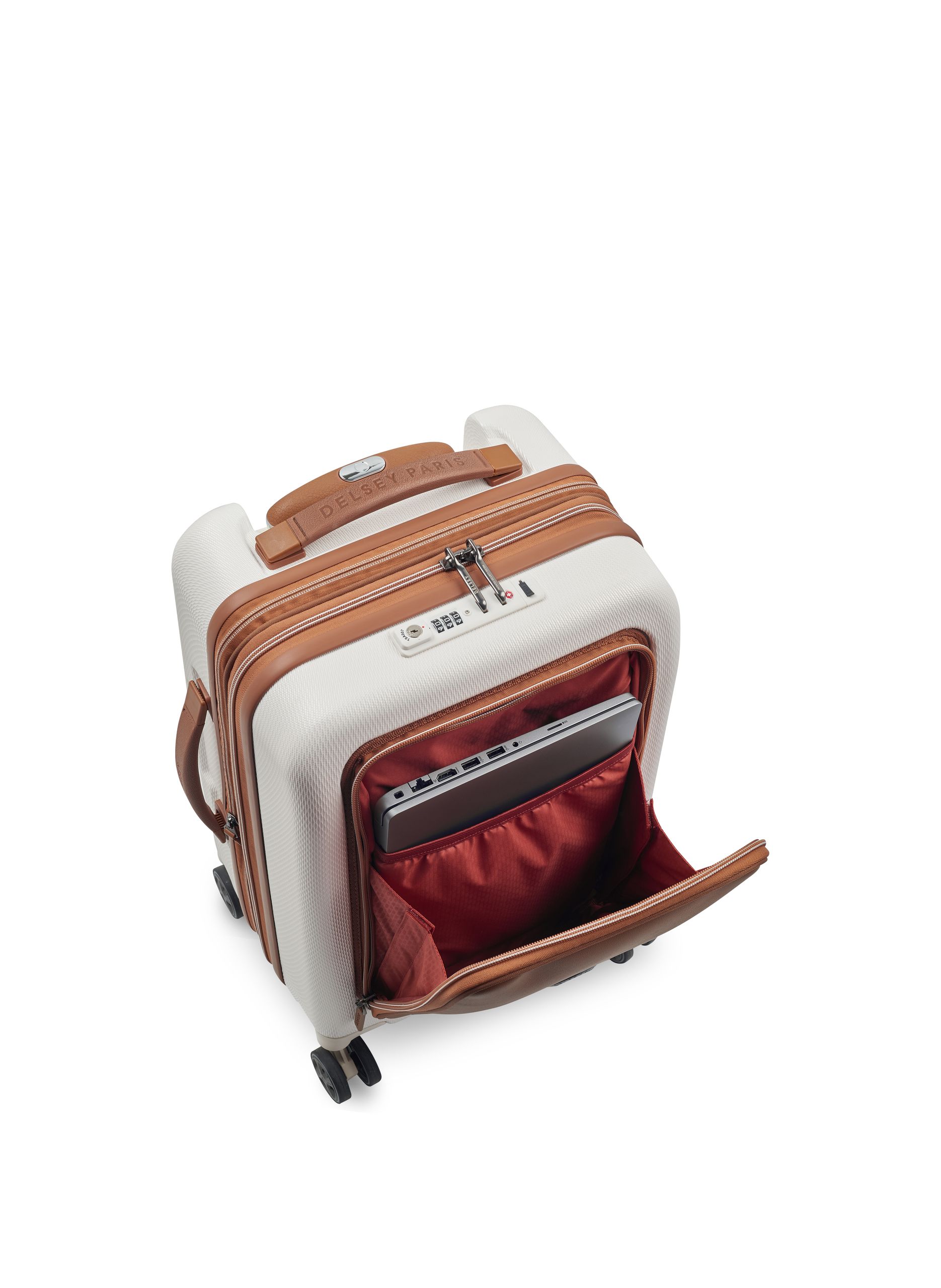 Valise cabine rigide taille s - chatelet air 2.0 DELSEY PARIS Beige