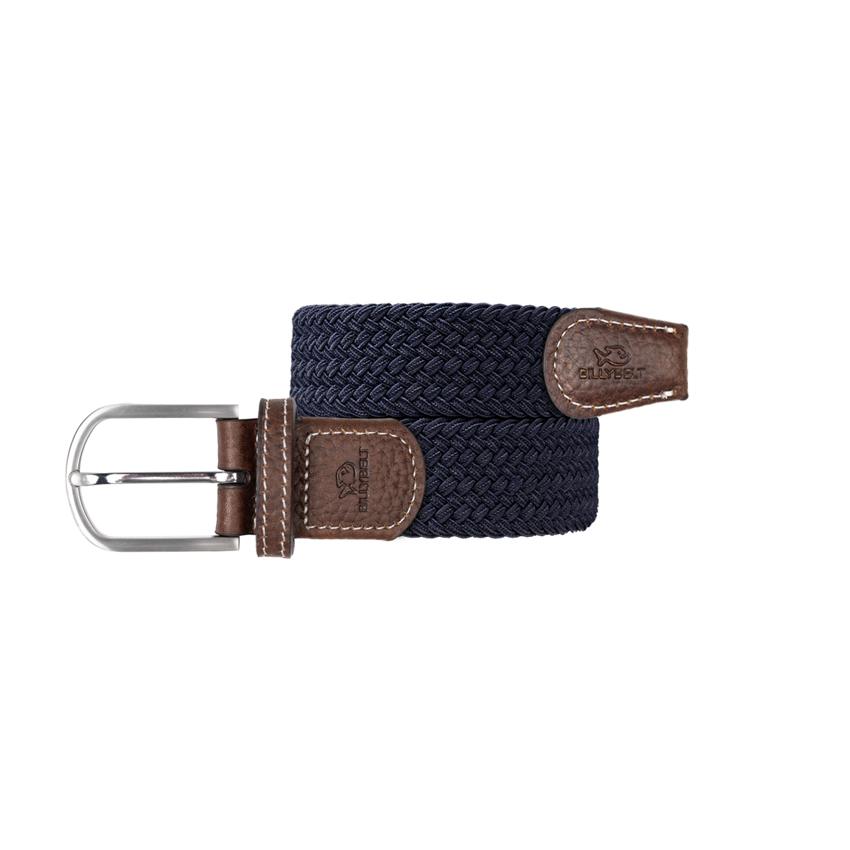 Ceinture tressée élastique unie BILLYBELT Bleu
