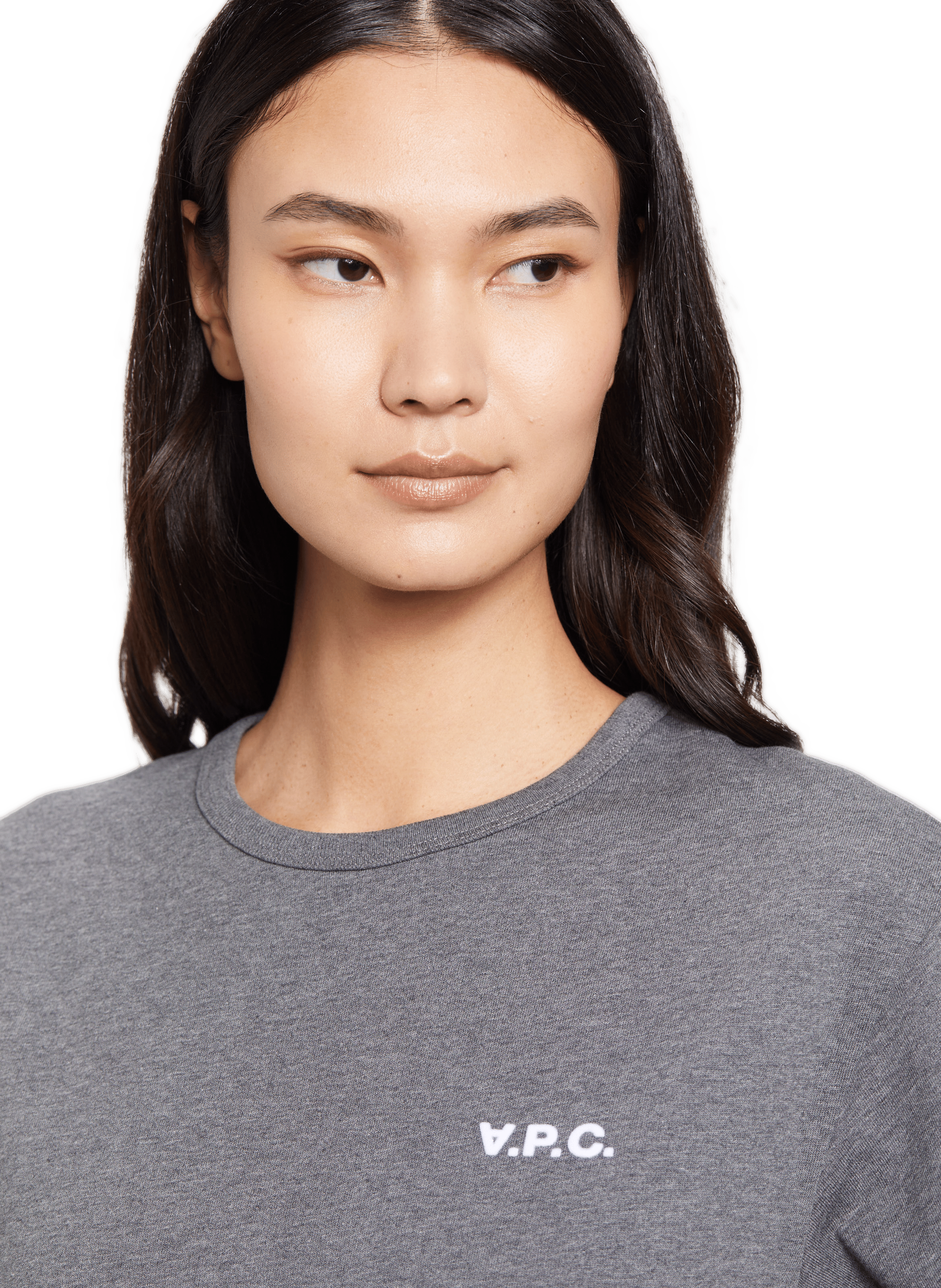 Katoenen t-shirt A.P.C. Grijs