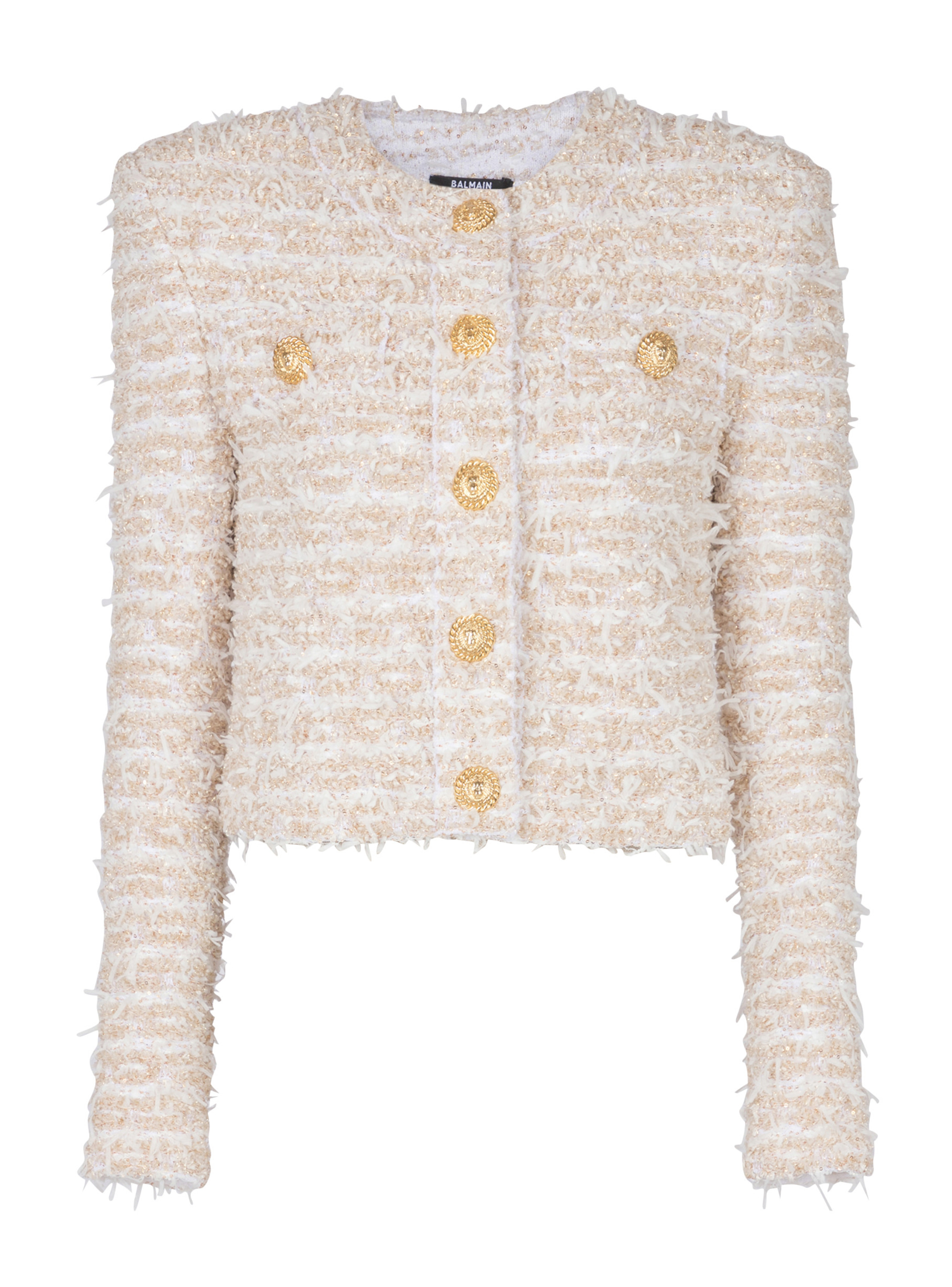 Veste courte en tweed BALMAIN Doré