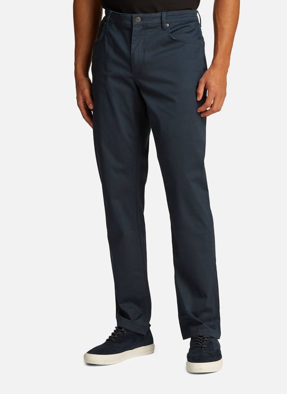 Cotton and linen chino trousers Blue by TOMMY HILFIGER TOMMY HILFIGER Cotton and linen chino trousers Blue
