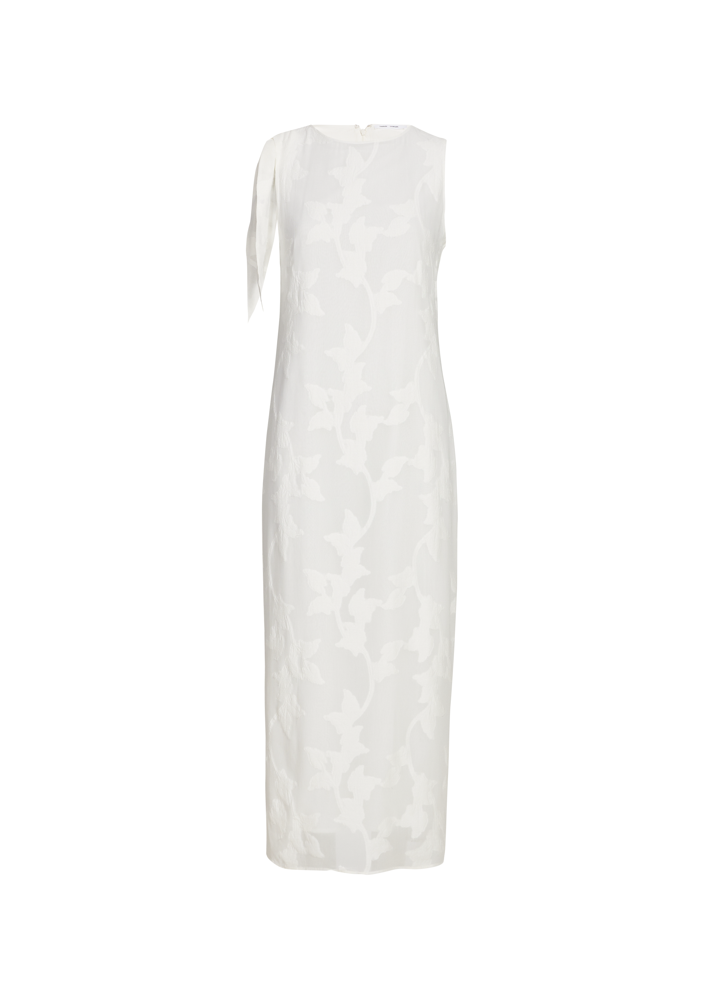 Robe midi en viscose et coton  SAMSOE SAMSOE Blanc