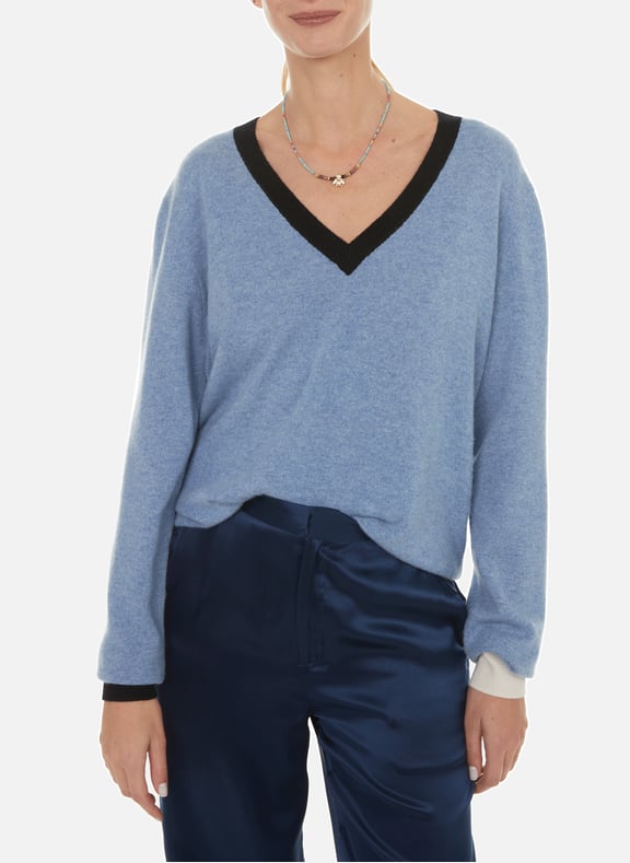 Pull en cachemire Bleu by MAISON SARAH LAVOINE MAISON SARAH LAVOINE Pull en cachemire Bleu
