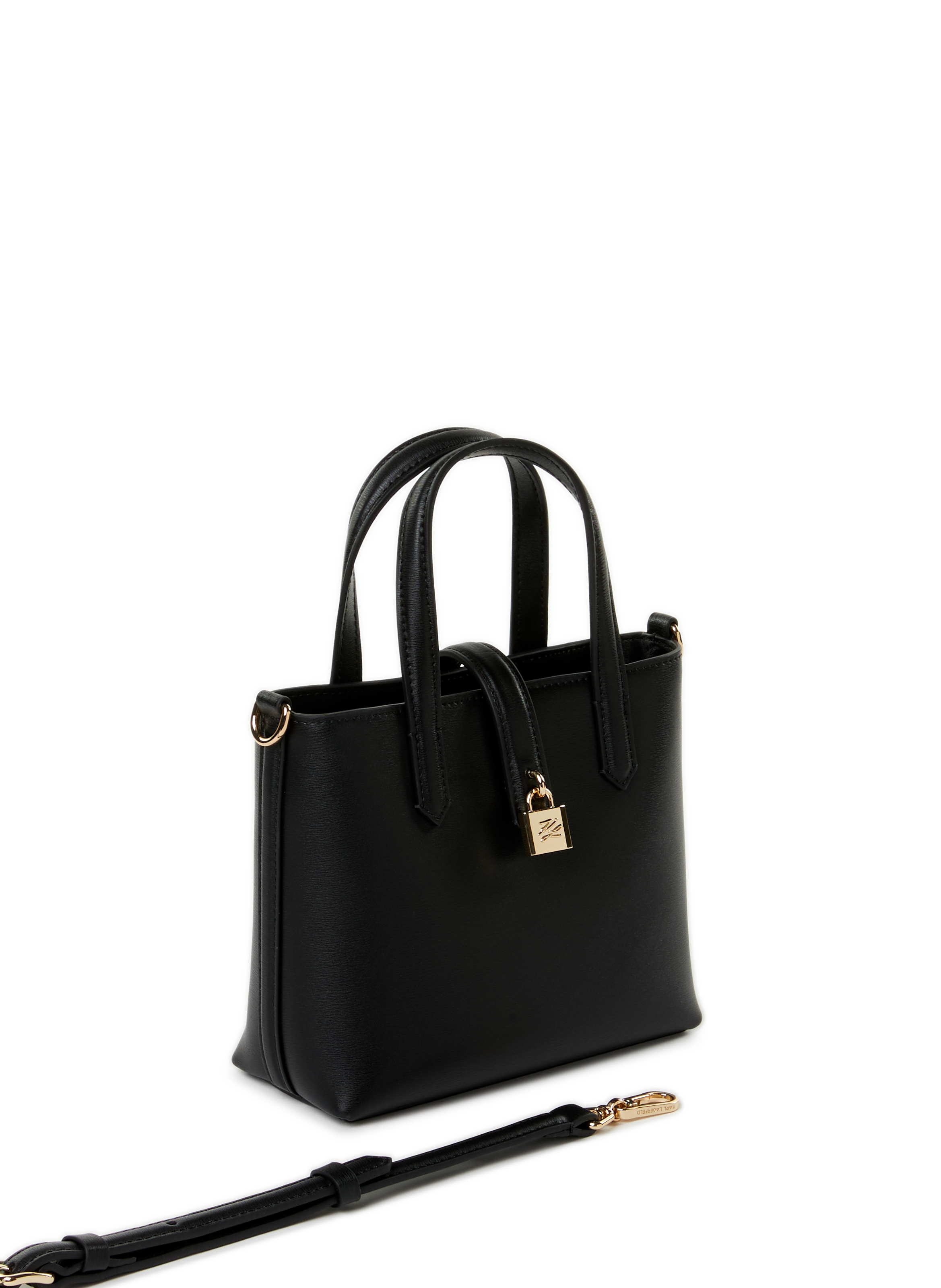 Sac à main K/Autograph en cuir KARL LAGERFELD Noir