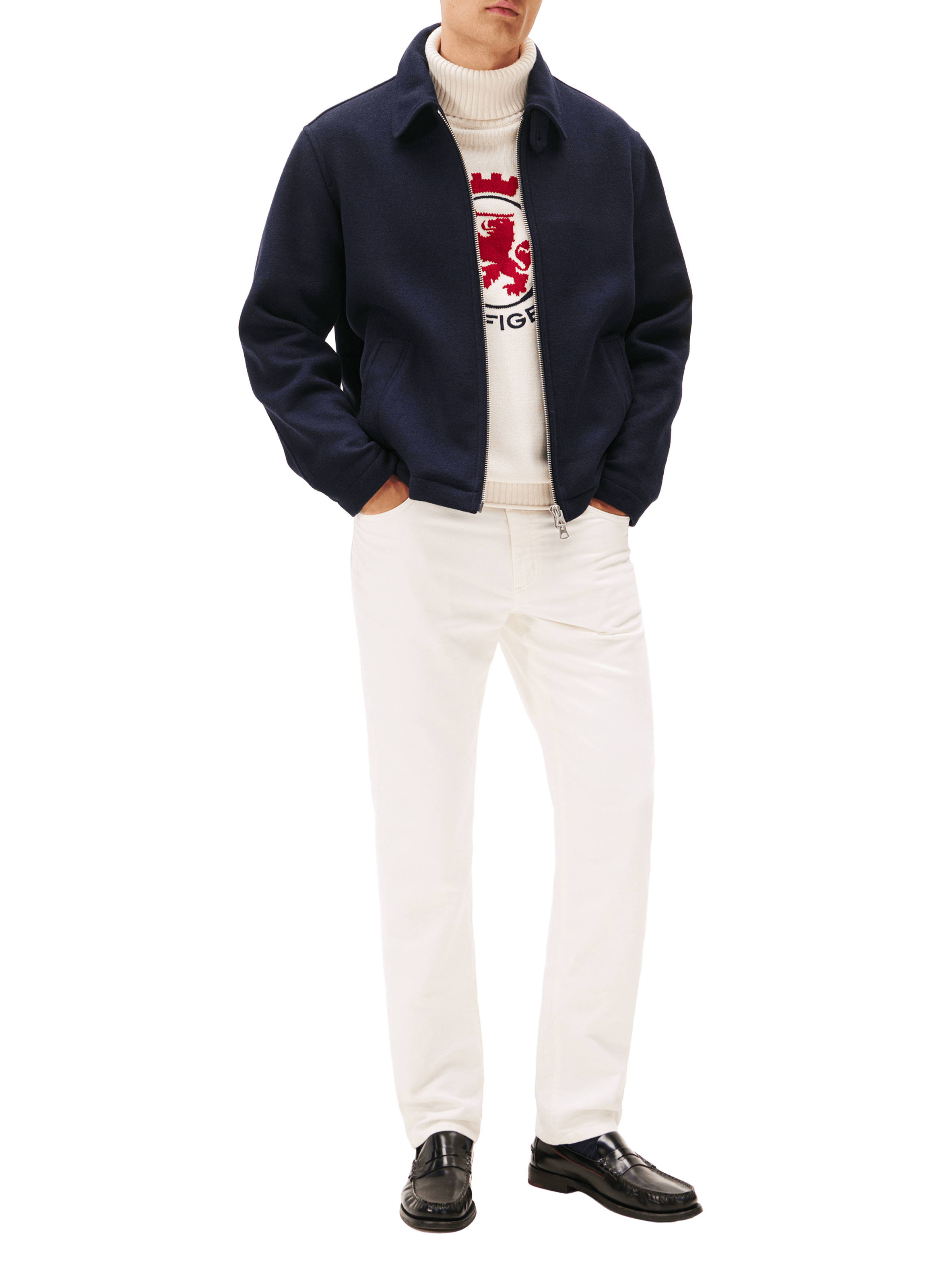 Denton straight pants TOMMY HILFIGER White