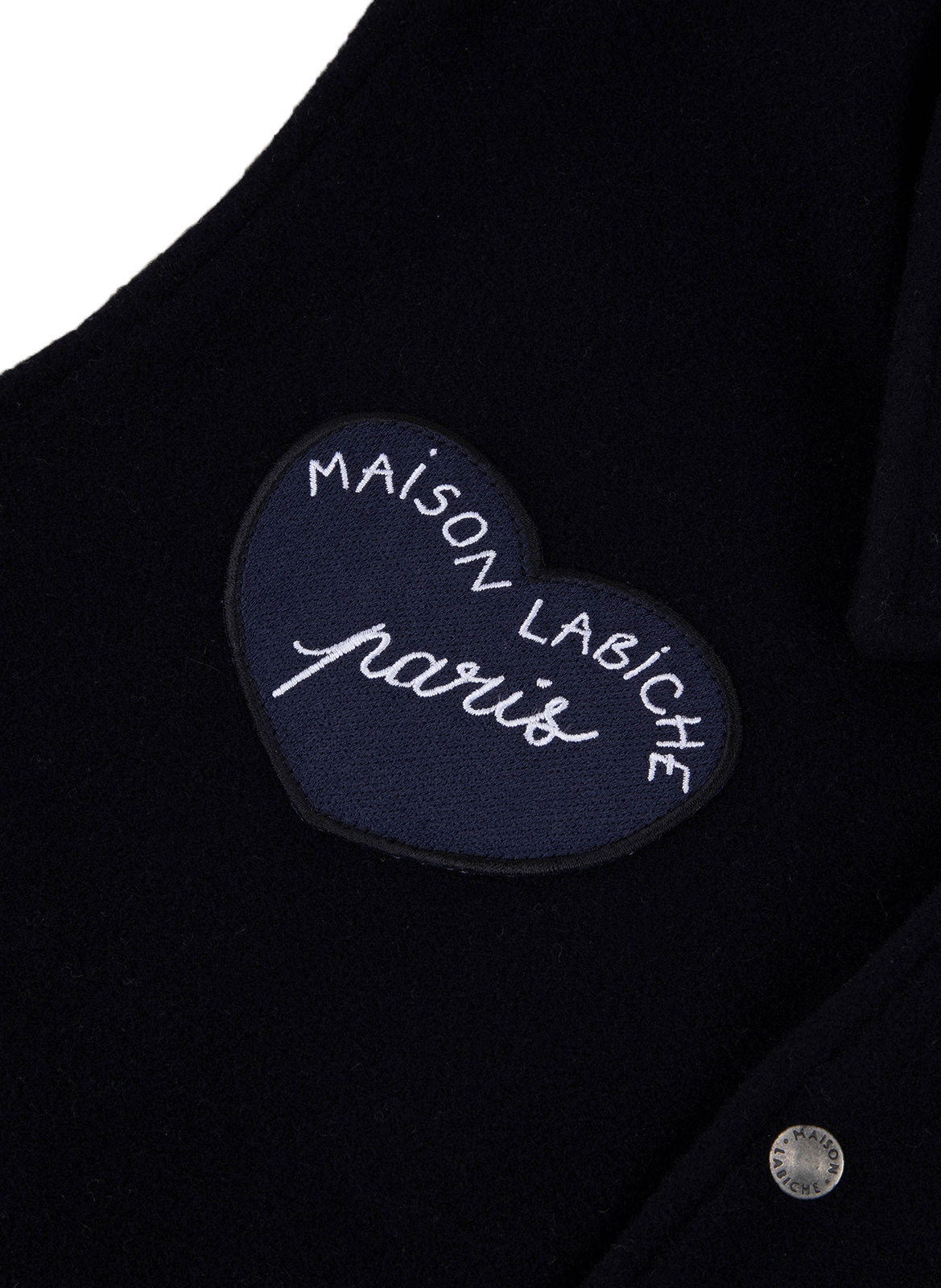 Veste Teddy en laine mélangée  MAISON LABICHE Bleu