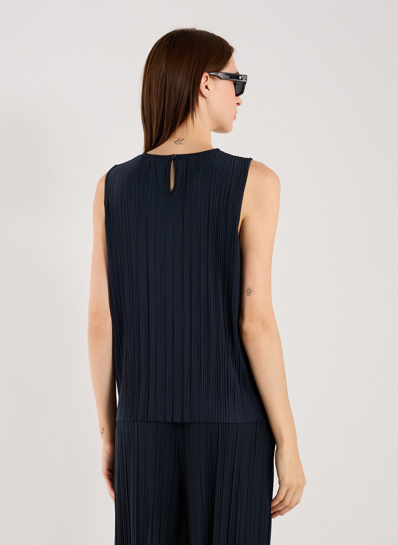 Top plissé Sauma O-N SAMSOE SAMSOE Bleu