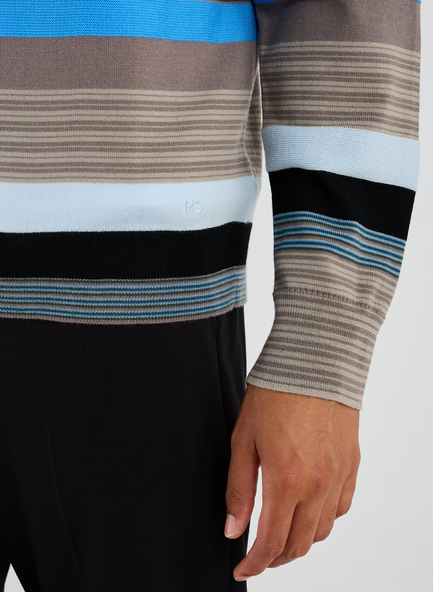 Pull à rayures PAUL SMITH Gris