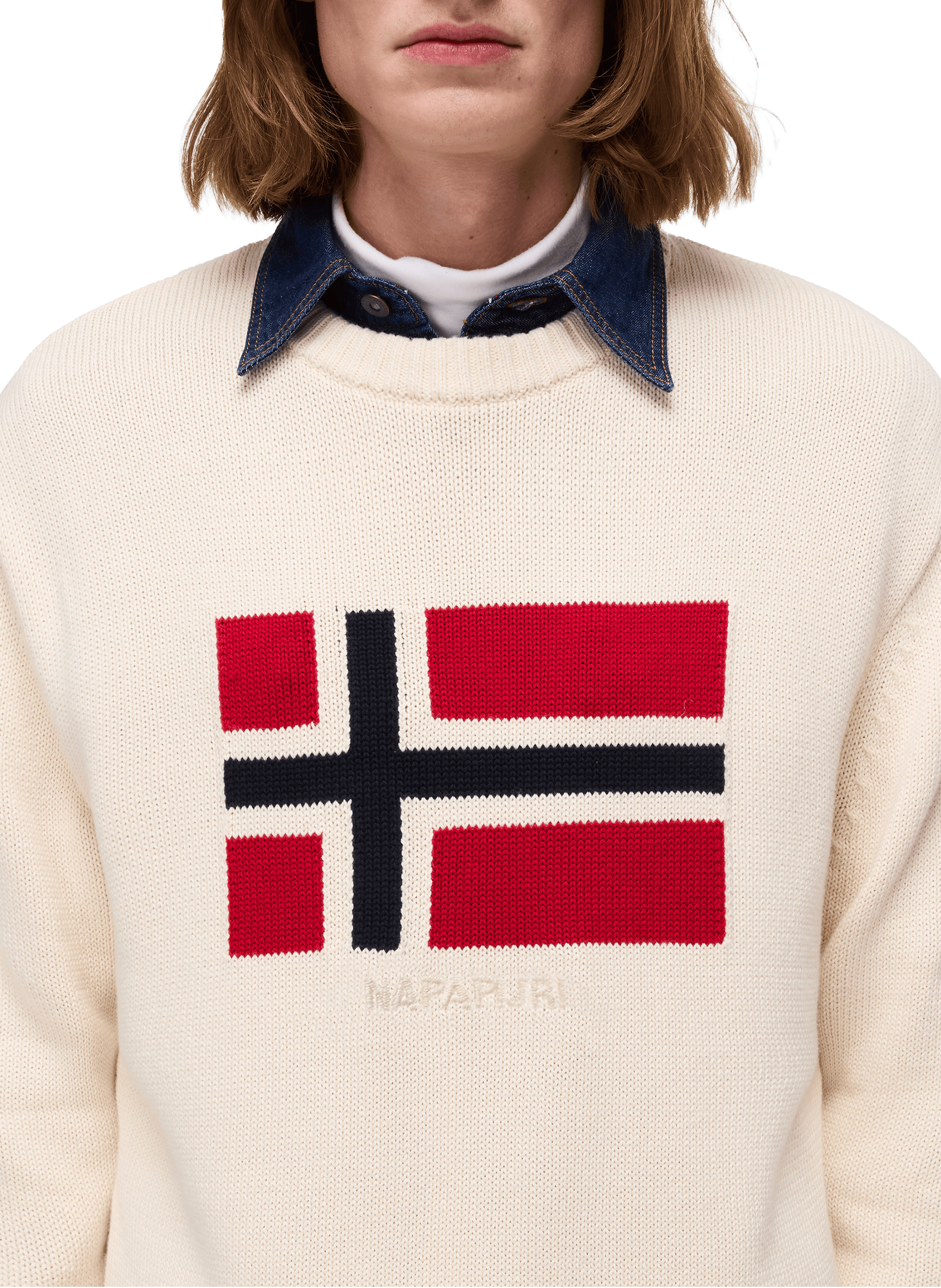 Cotton jumper NAPAPIJRI Beige