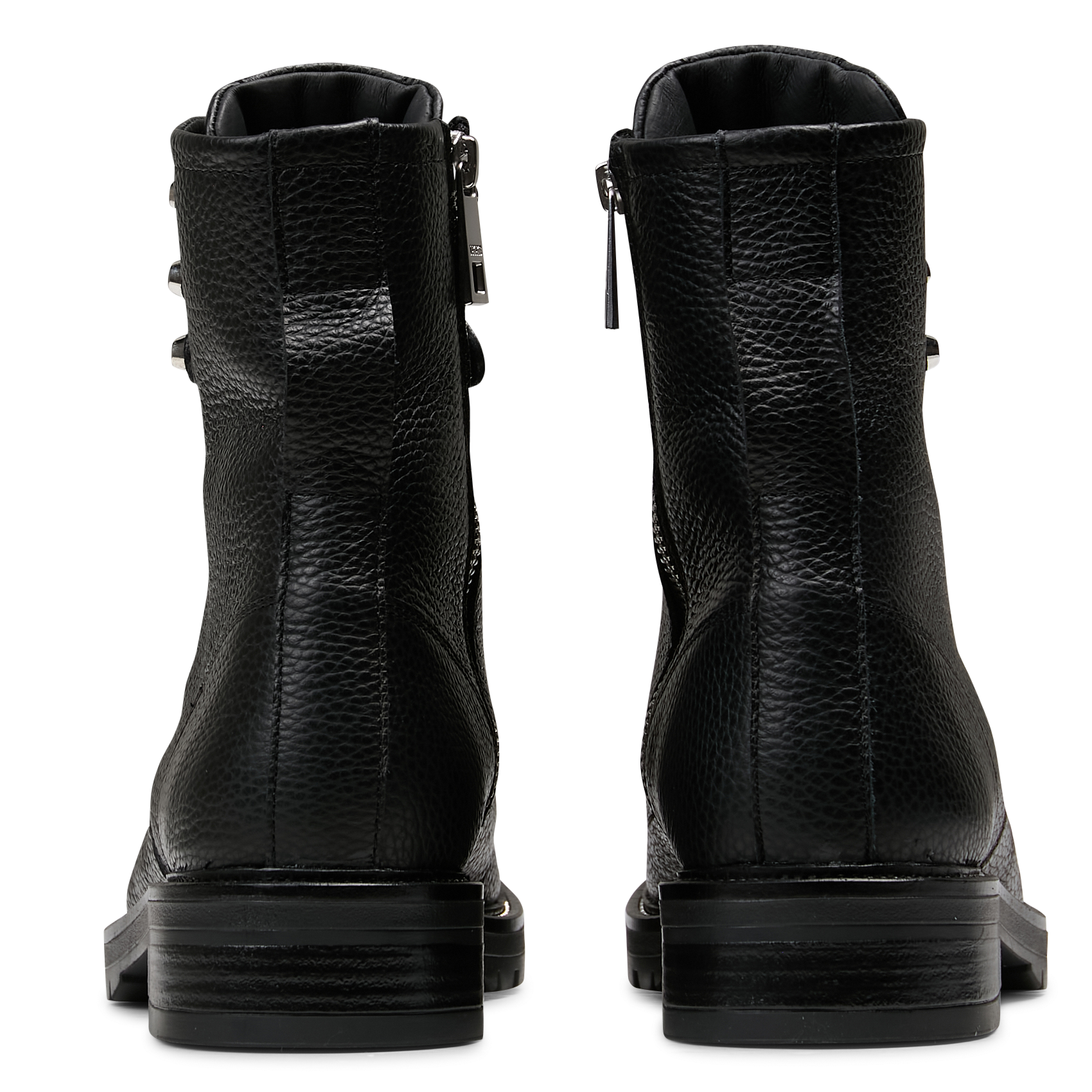 Bottines à lacets en cuir IKKS Noir