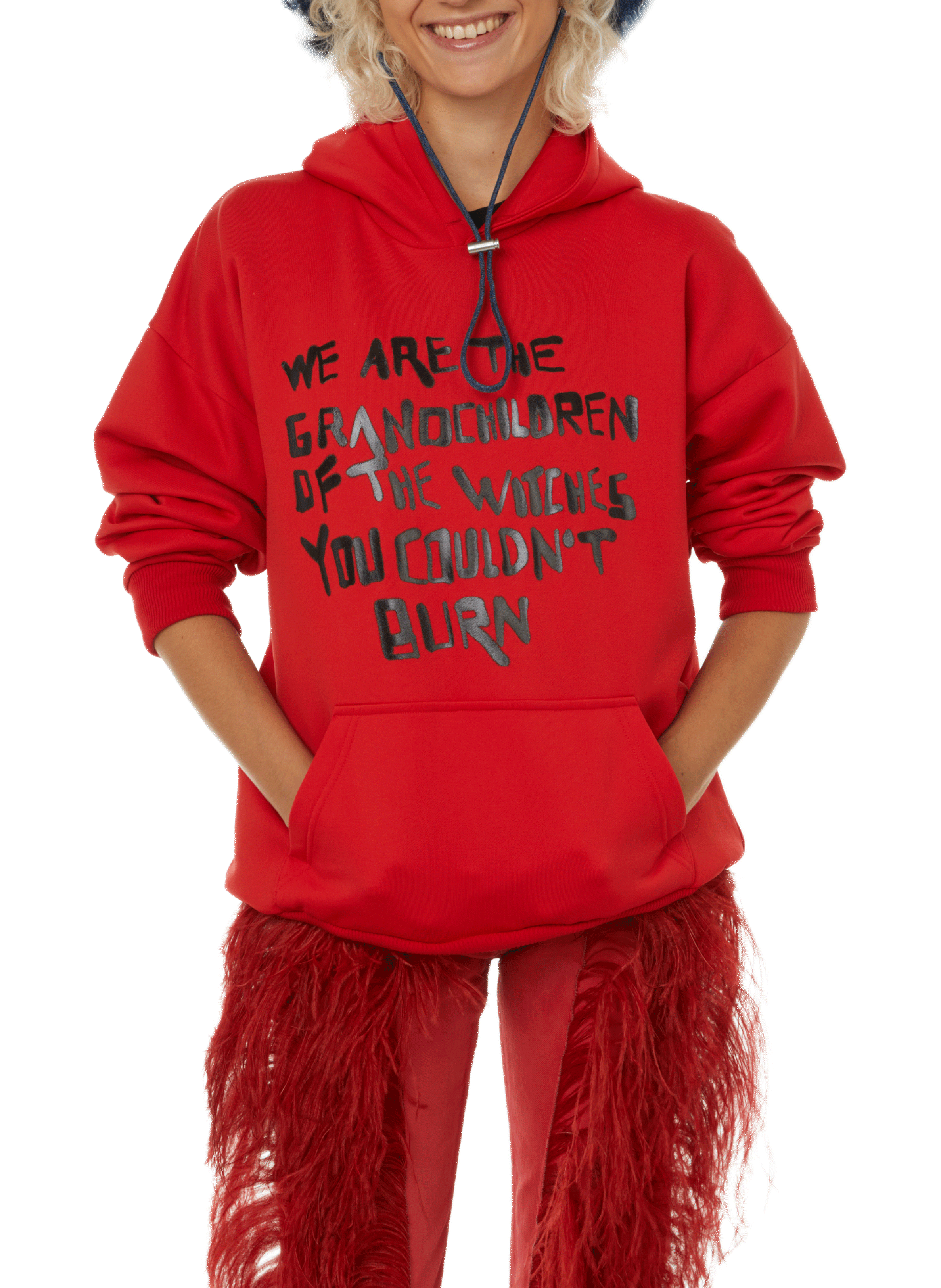 JEANNE FRIOT Sweatshirt à imprimé  Rouge