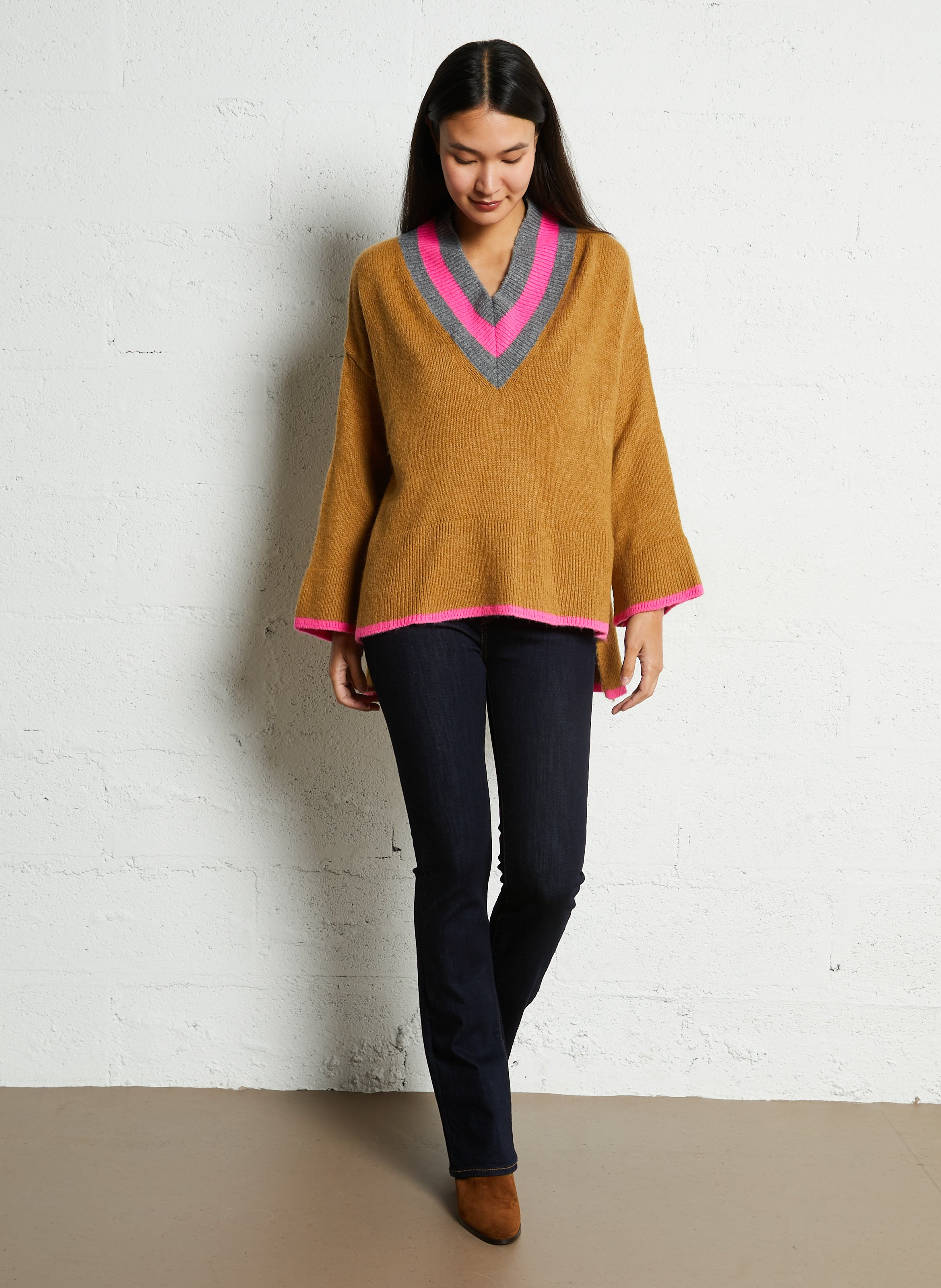 Bottines en cuir velours n°822 RIVECOUR Marron