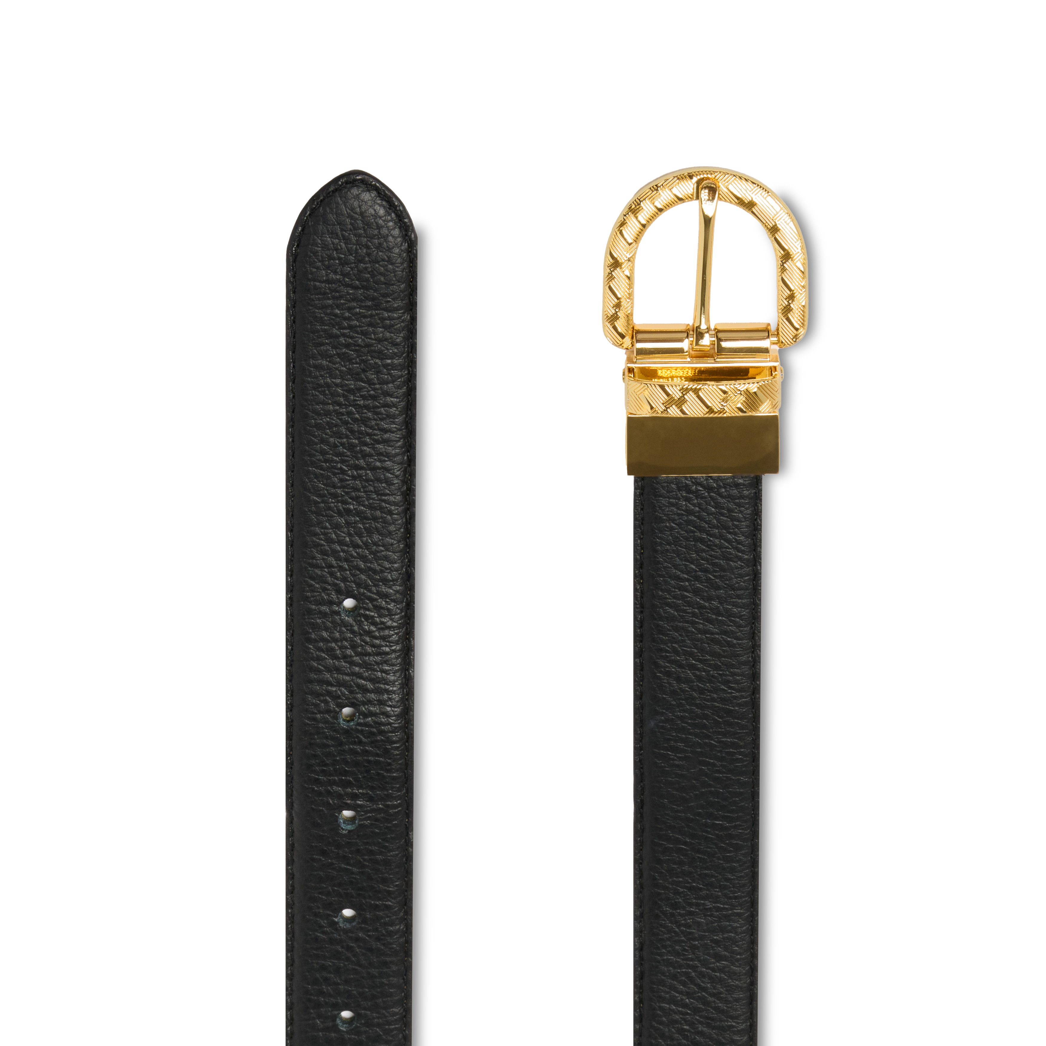 Ceinture 30mm motif monogram de lancel en cuir LANCEL Noir