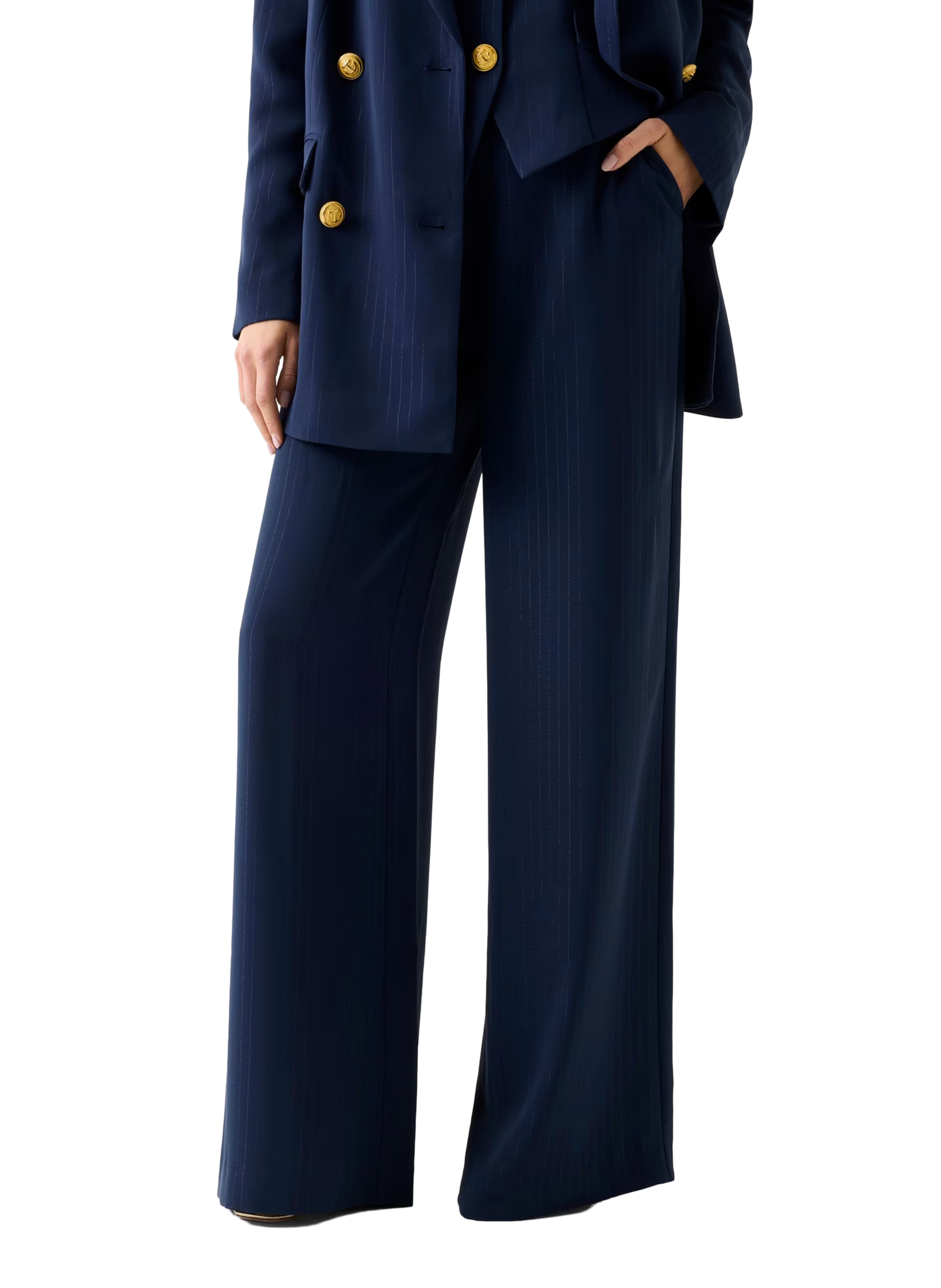 Pantalon large rayé  GUESS Multicolore