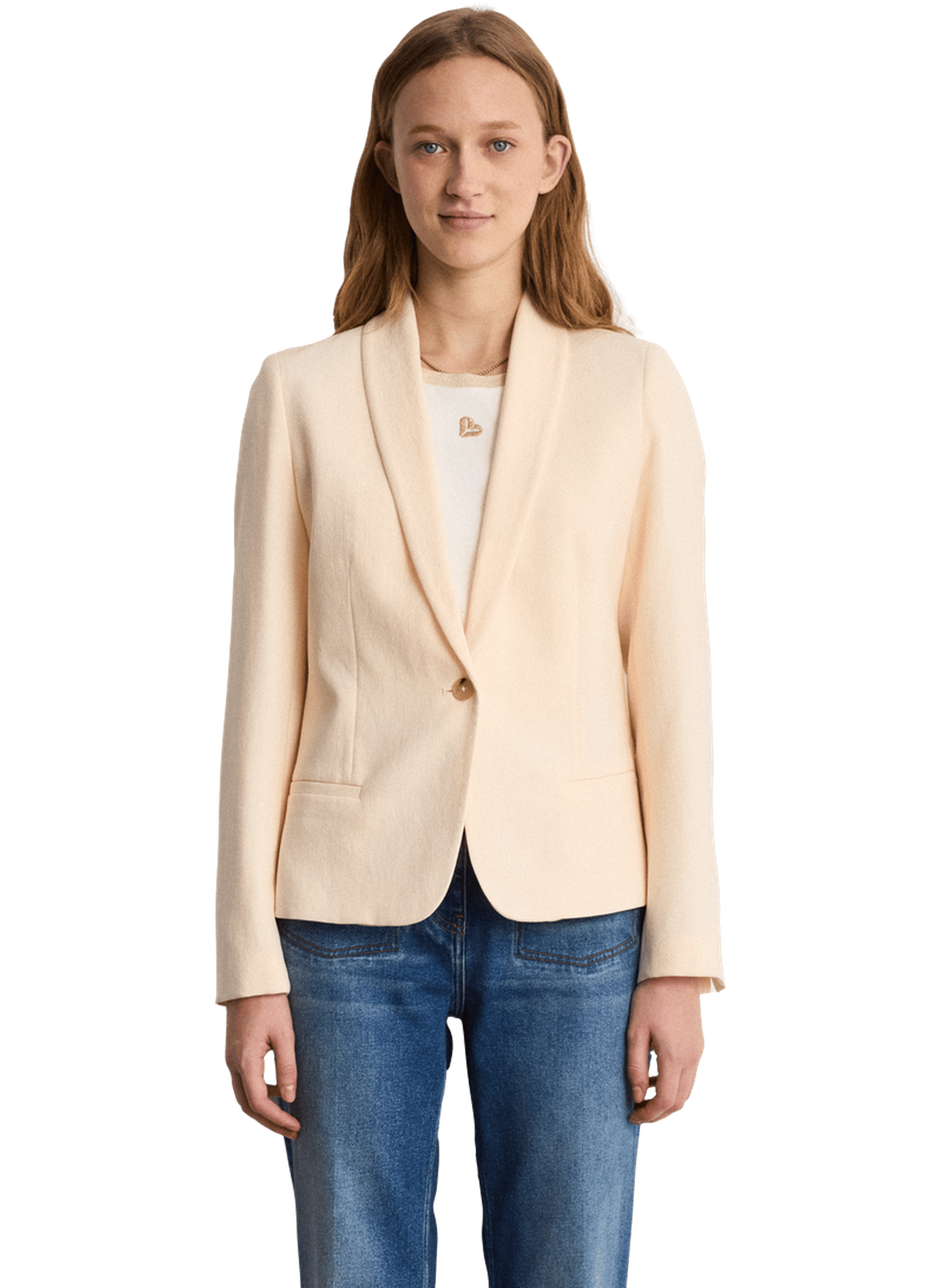 Veste de tailleur en crêpe - maliah PABLO Beige