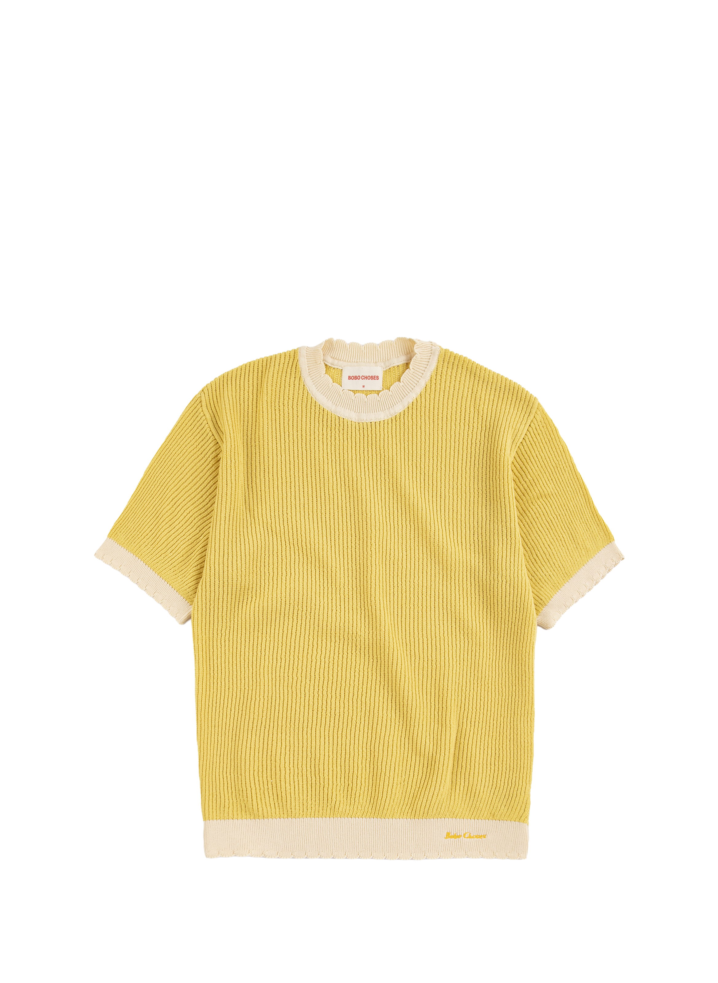 Pull sans manches en maille ajourée BOBO CHOSES Jaune