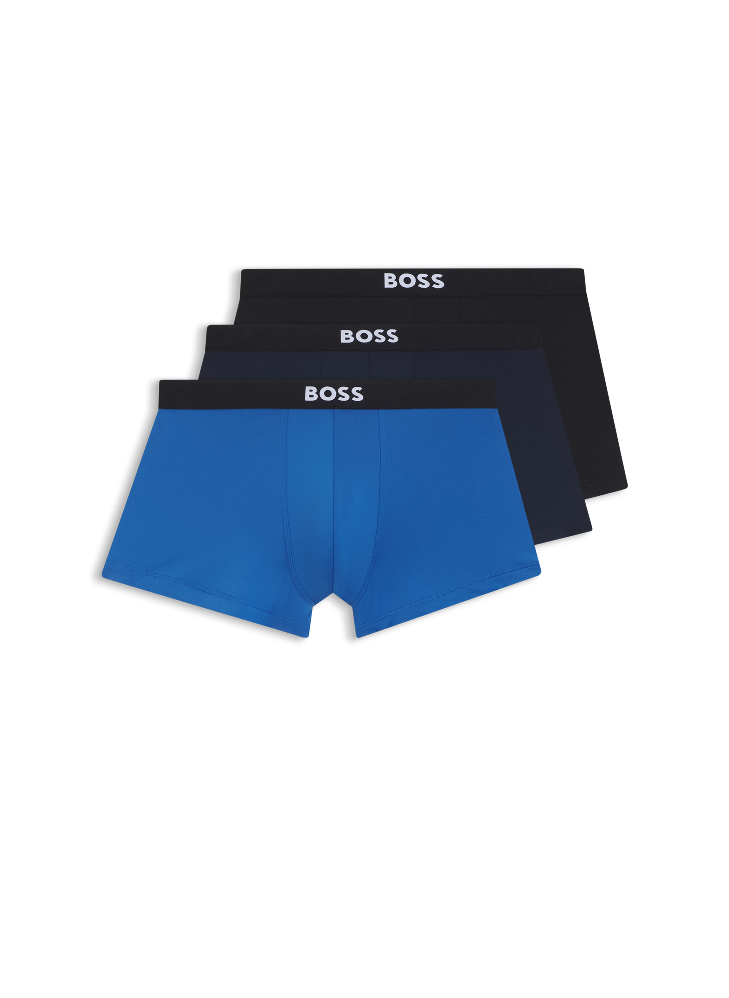 Set of three solid color boxers BOSS Multicolour