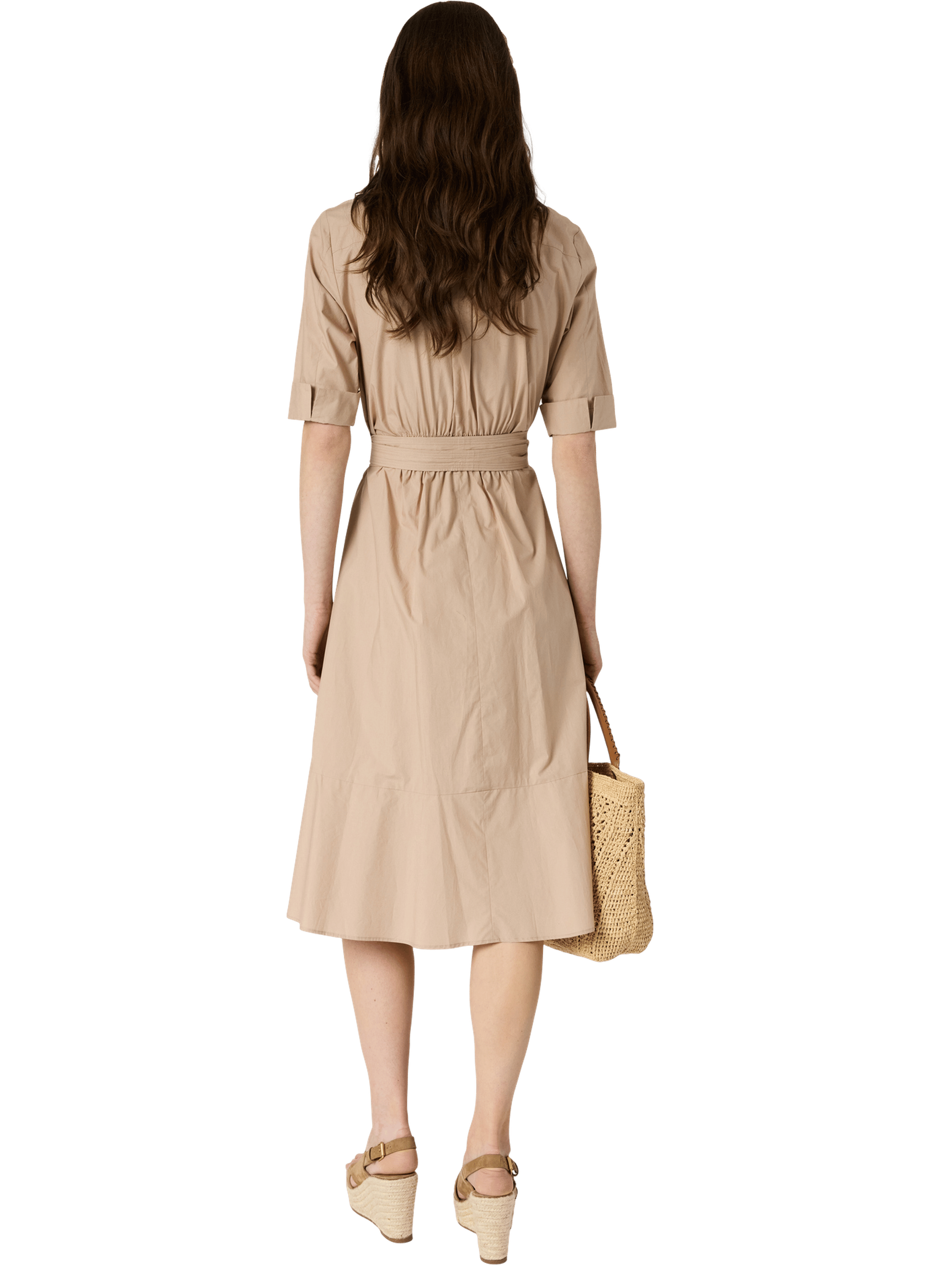 Robe chemise en coton - rana GERARD DAREL Marron