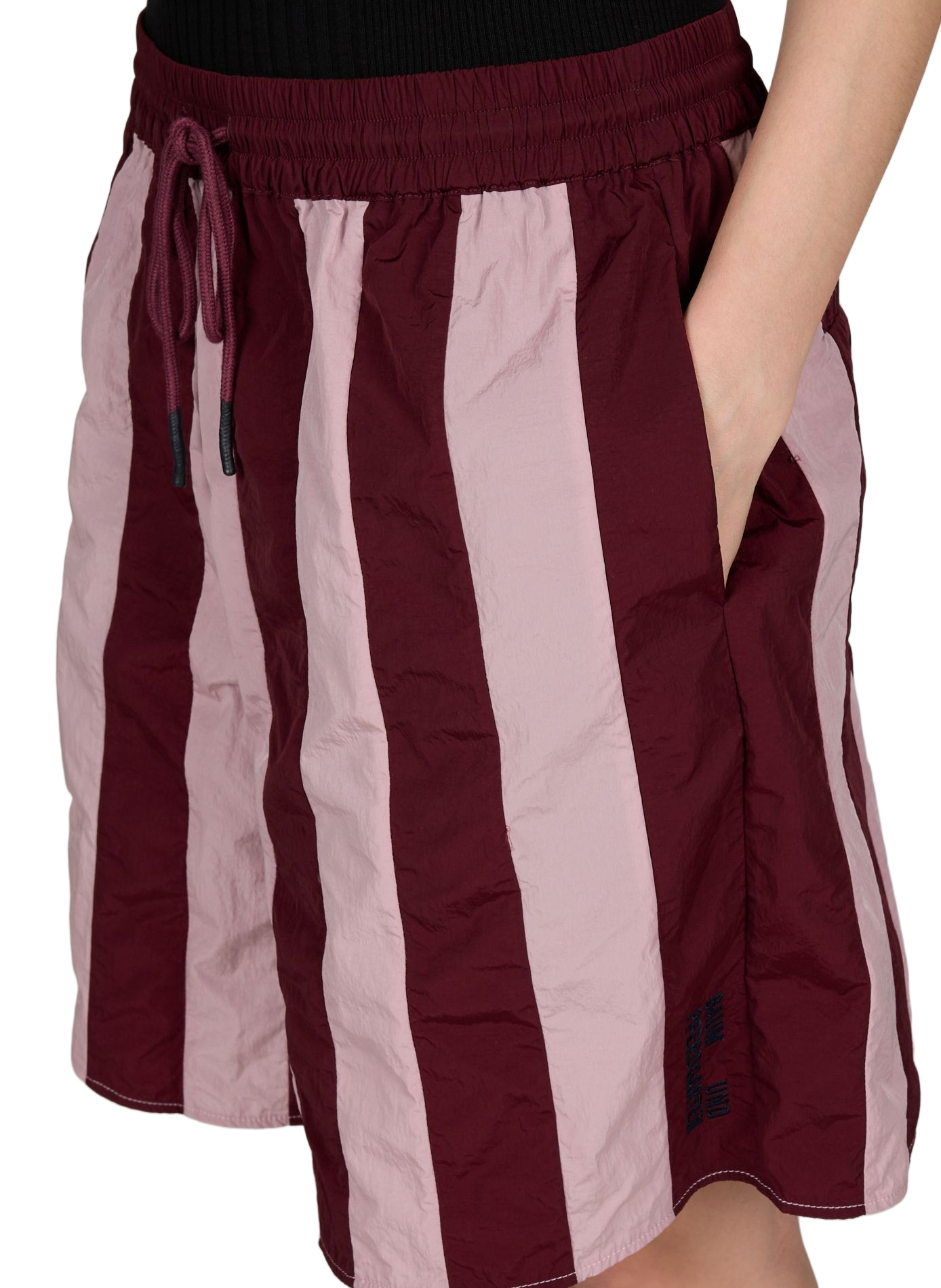 Striped high-waisted shorts BAUM UND PFERDGARTEN Multicolour