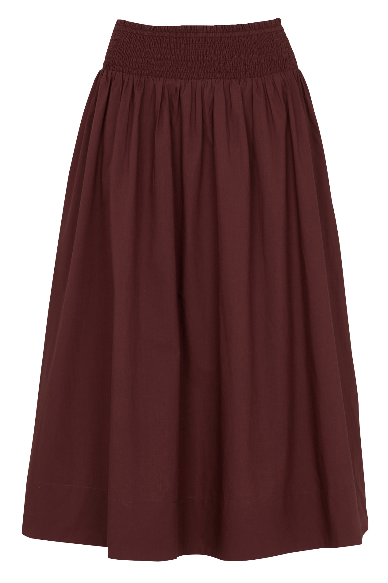 Jupe midi en coton orphee MAISON 123 Rouge