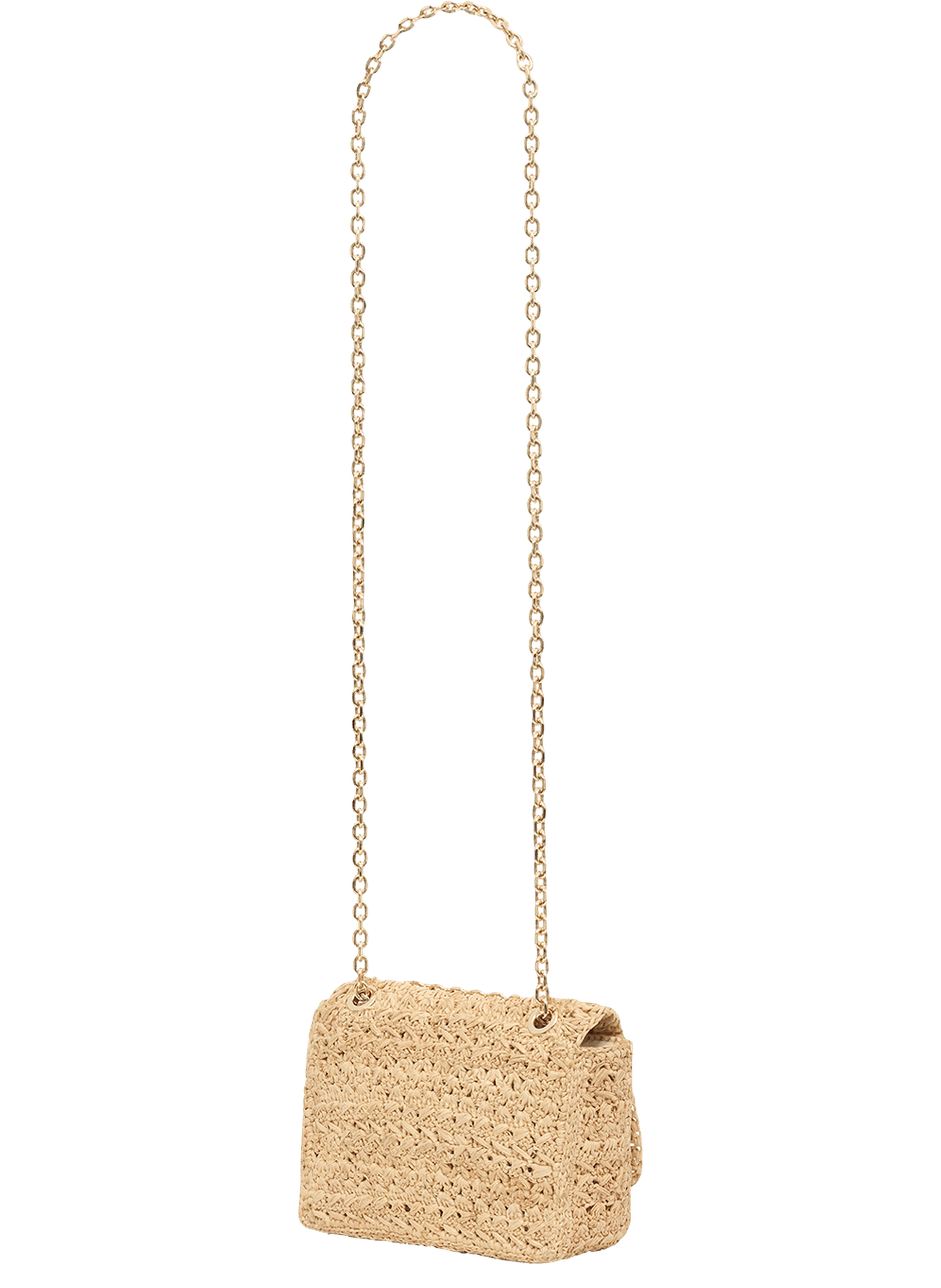Mini sac en raphia - le mini fanny GERARD DAREL Beige