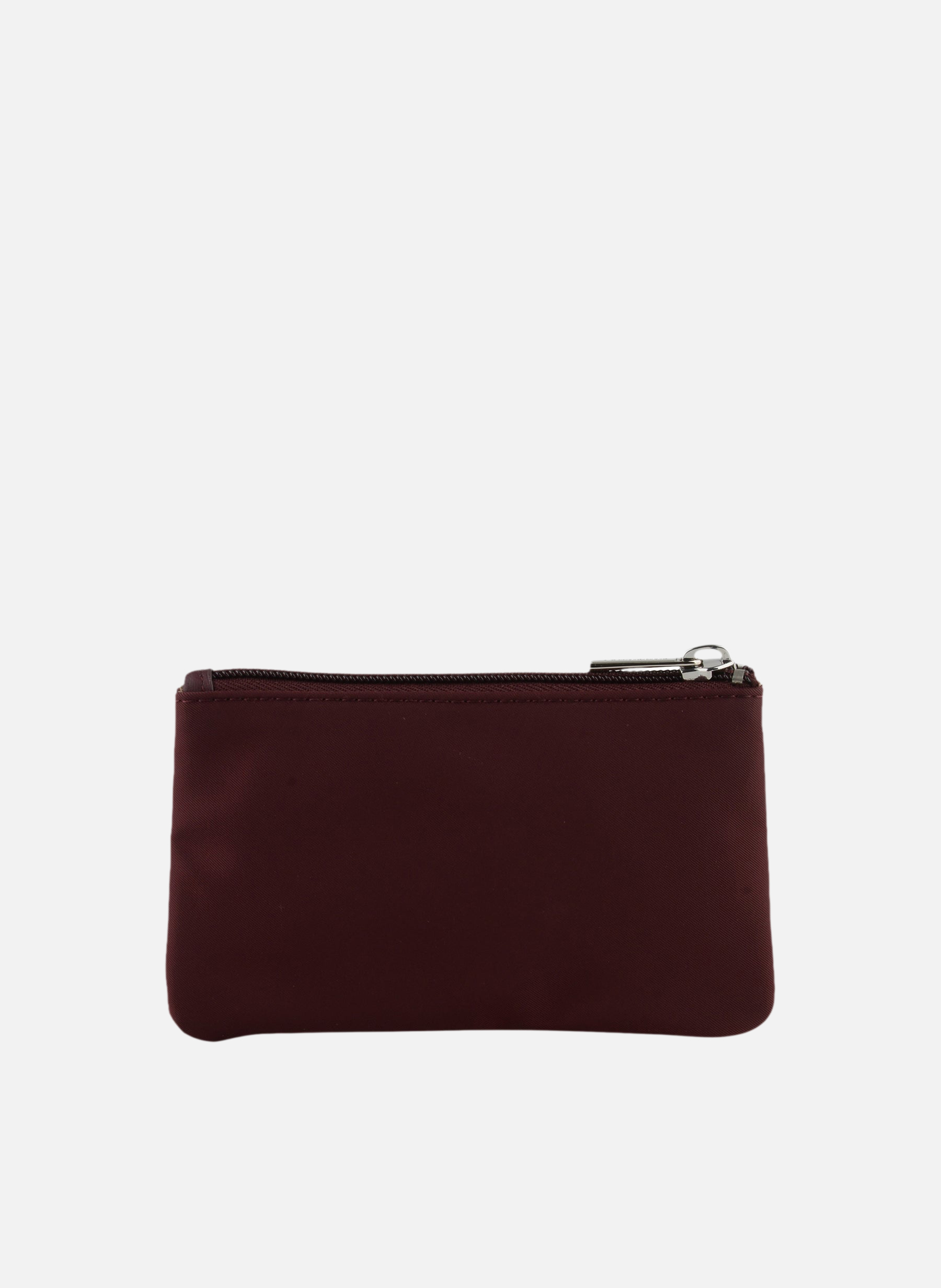 Escale | porte-monnaie pm en toile garnie cuir | Rouge POURCHET Femme