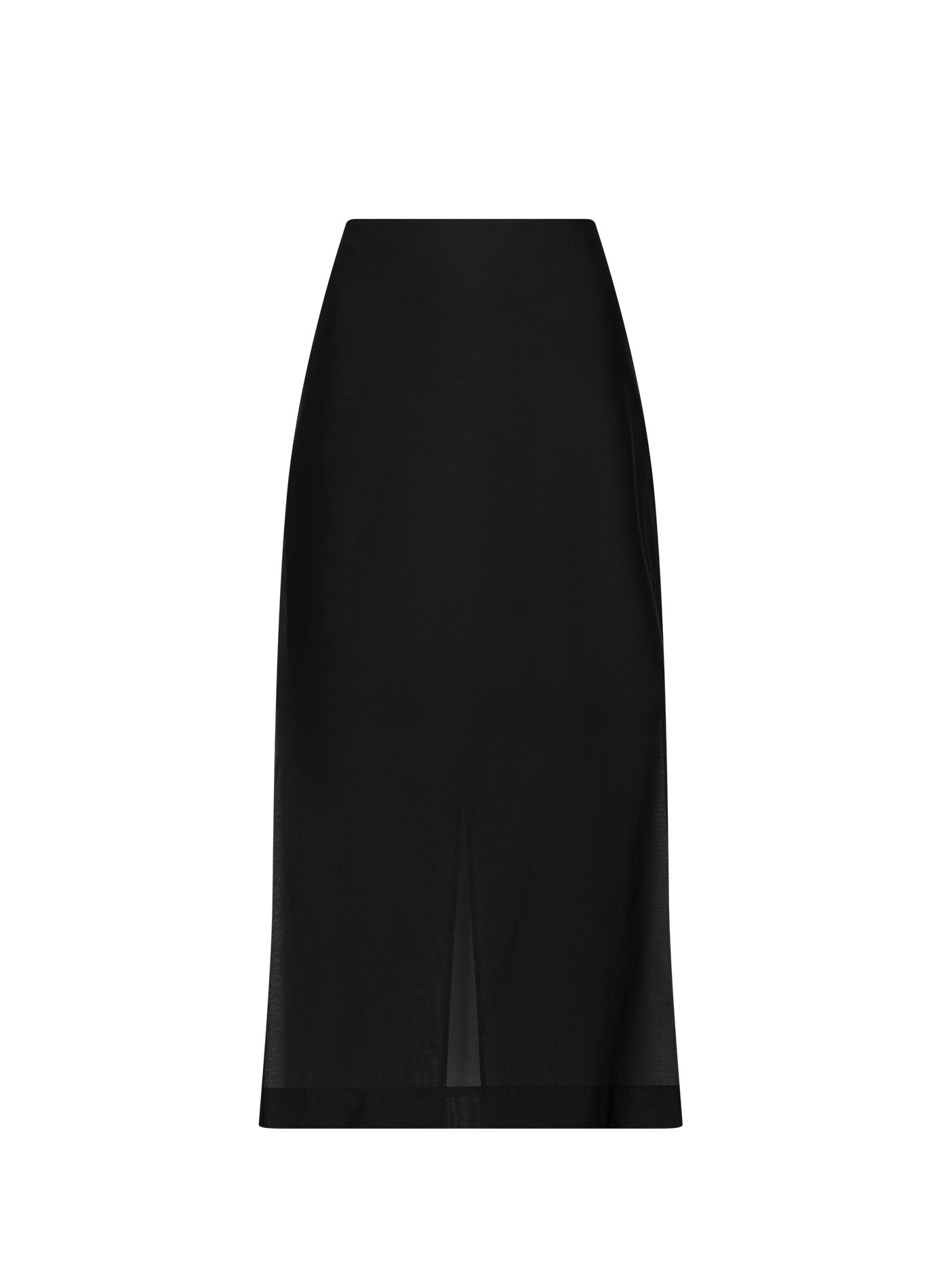 Jupe unie Esta en coton et soie BY MALENE BIRGER Noir