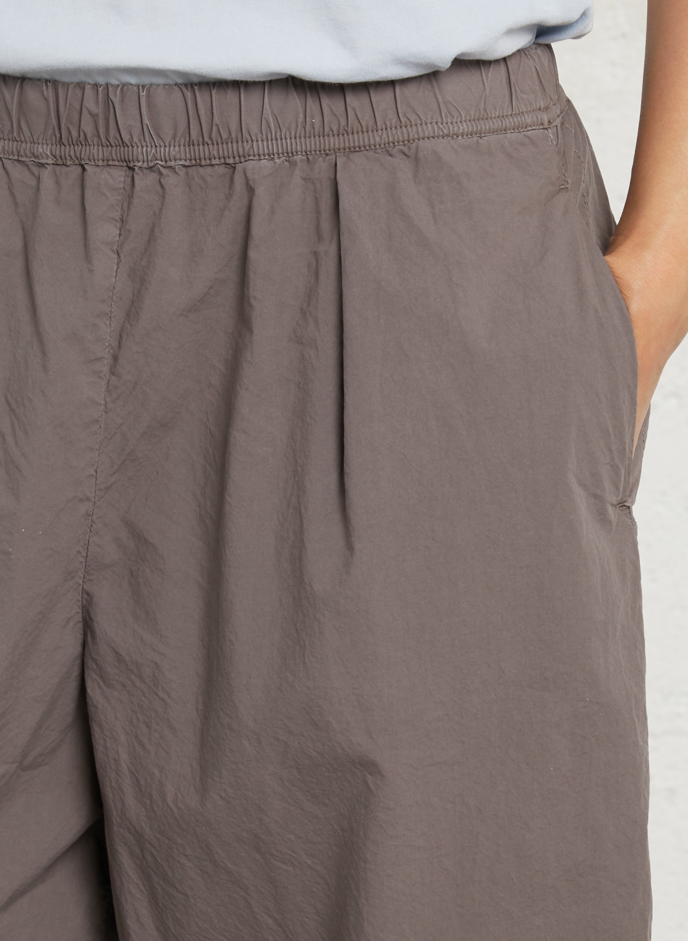 Jogging large taille haute uni bailow | Gris AMERICAN VINTAGE Femme