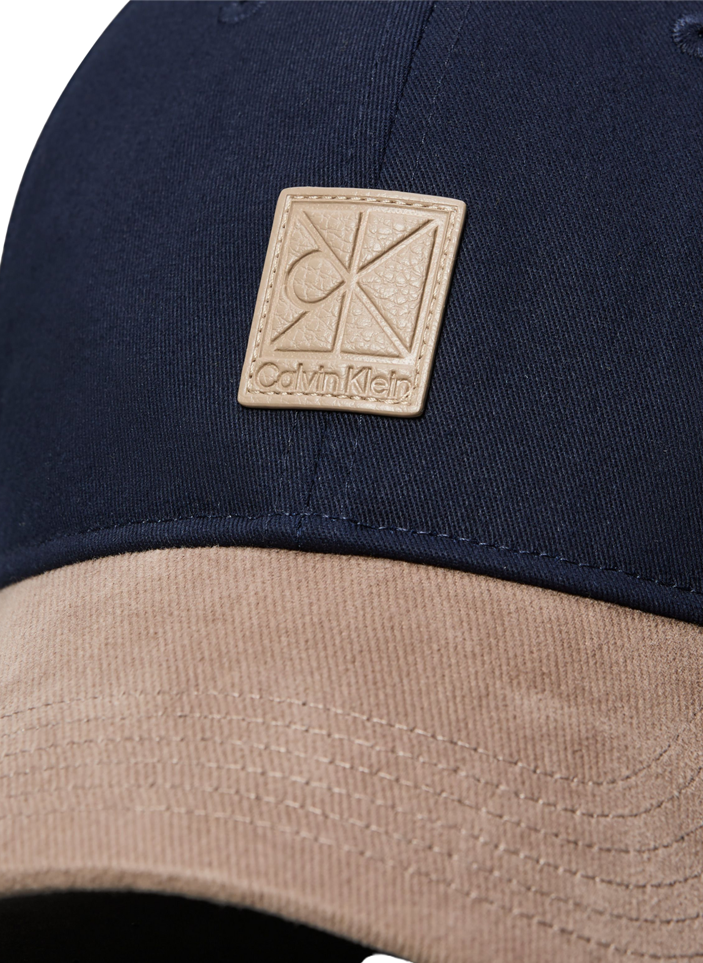 Adjustable cotton cap with logo patch CALVIN KLEIN Blue