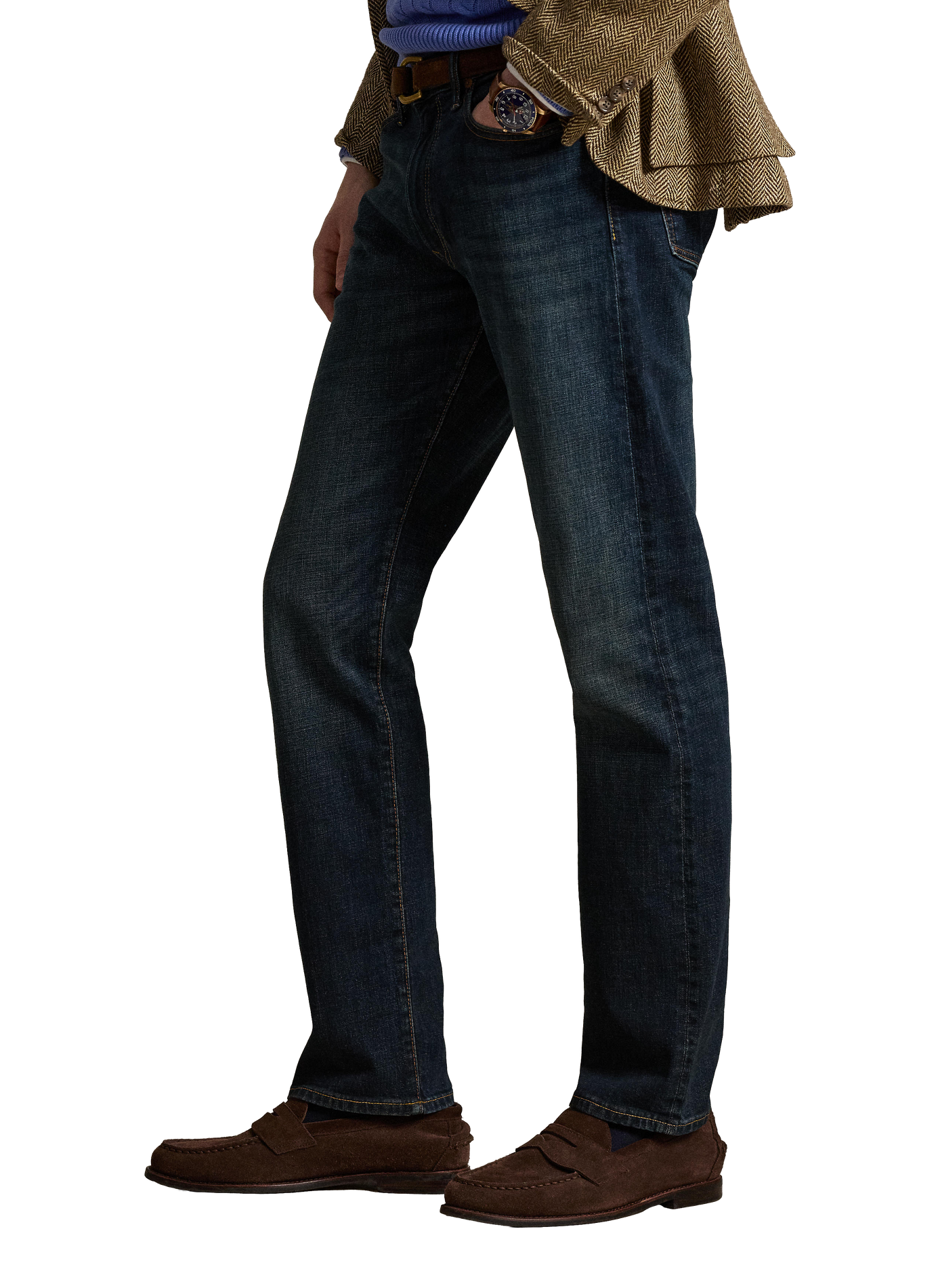 Straight-leg cotton-blend jeans POLO RALPH LAUREN Blue
