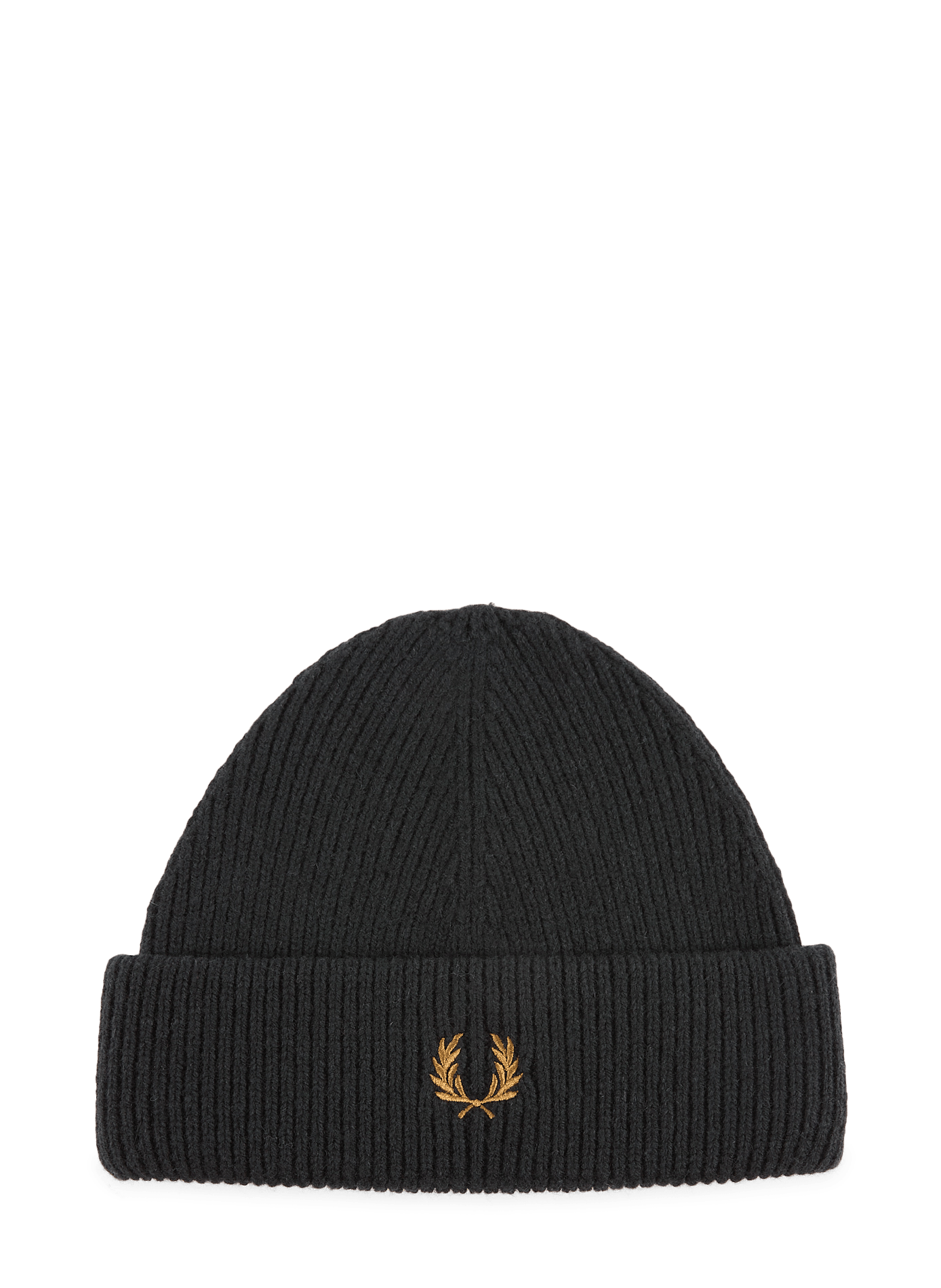 Bonnet en maille en laine FRED PERRY Noir