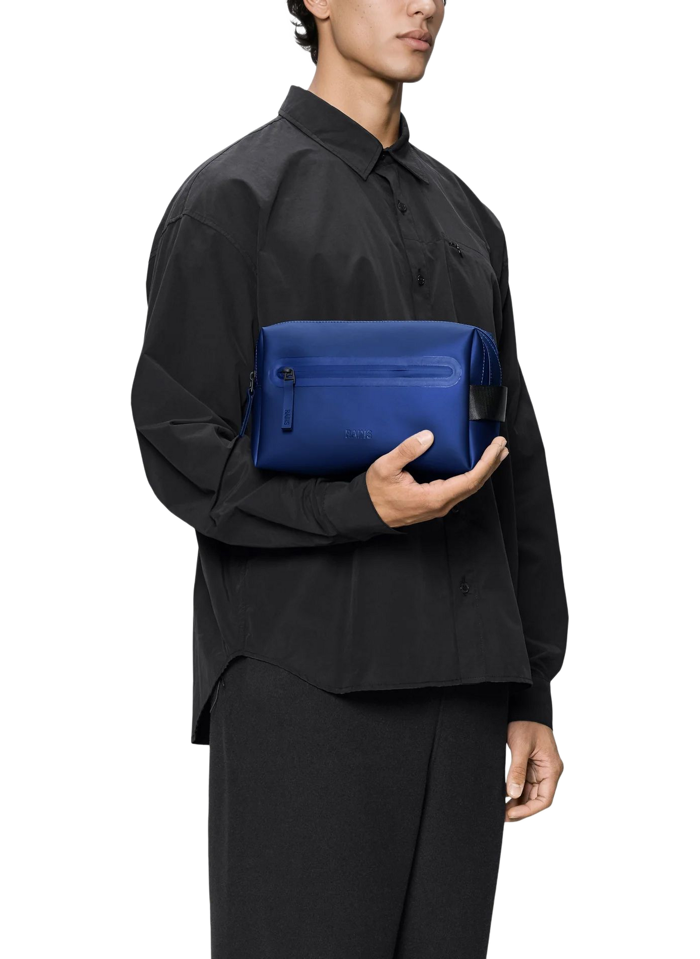 Waterproof zippered toiletry bag RAINS Blue
