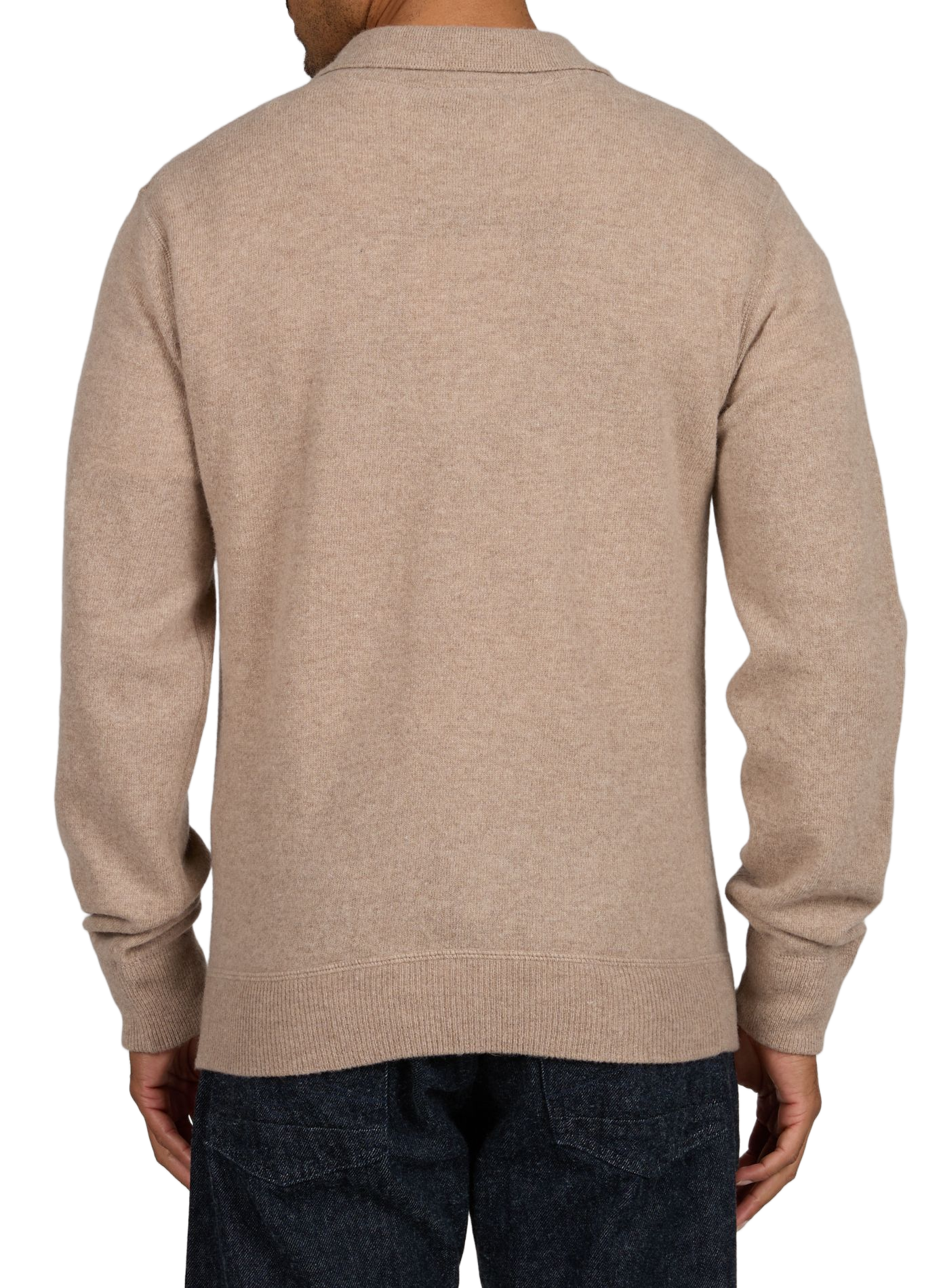 Polo with zippered wool collar K-WAY Beige