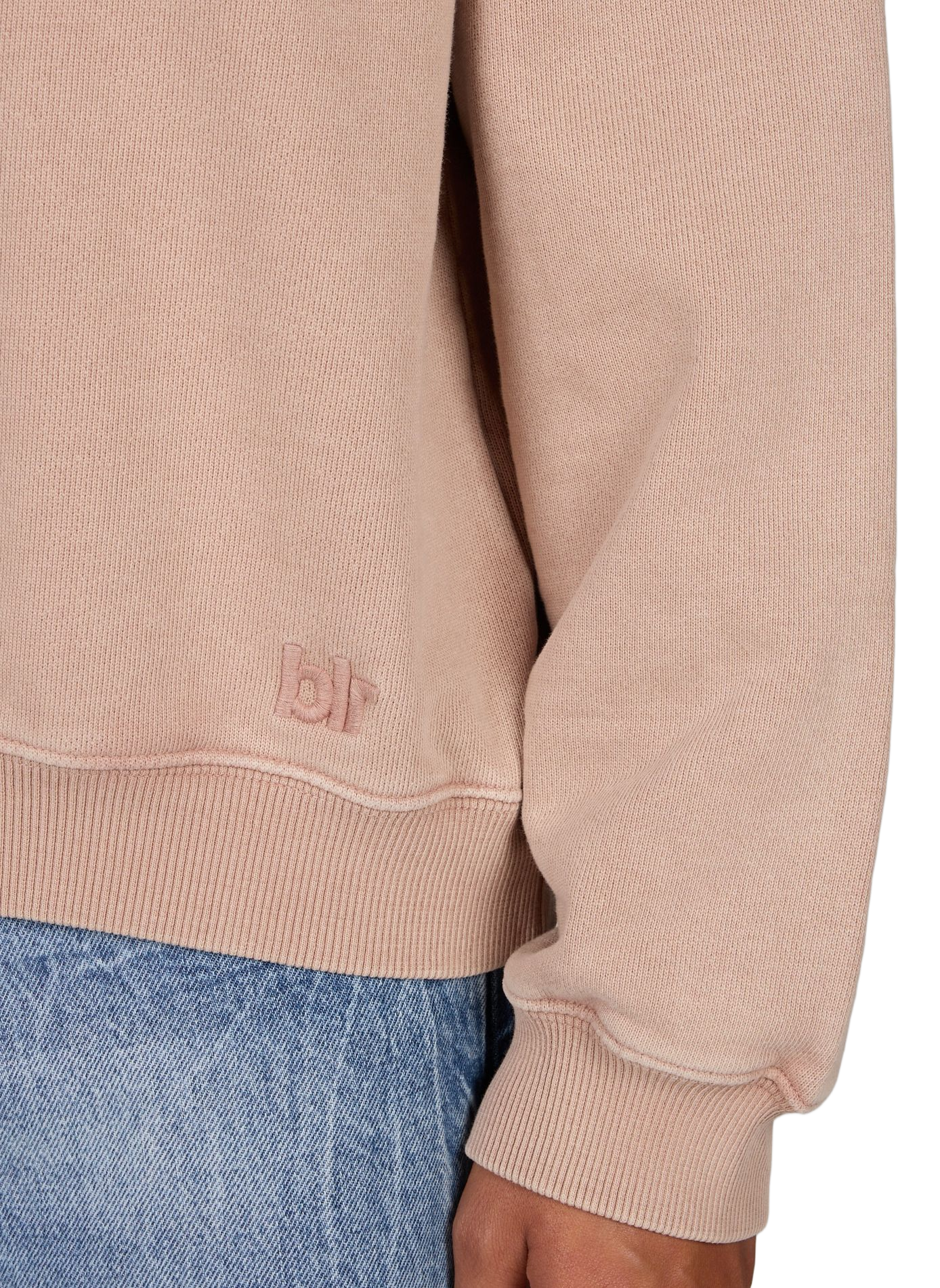 Round neck cotton sweatshirt BELLEROSE Beige