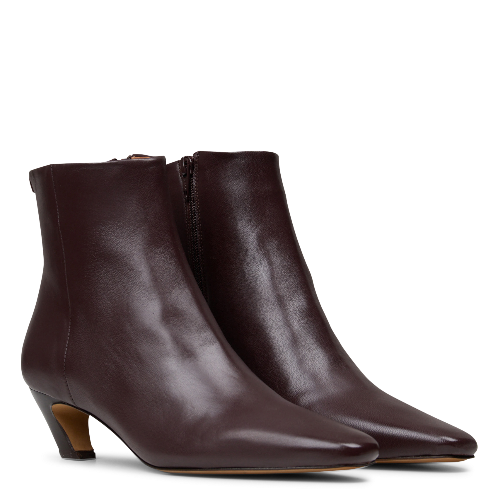 Bottines en cuir helia ANTHOLOGY Marron