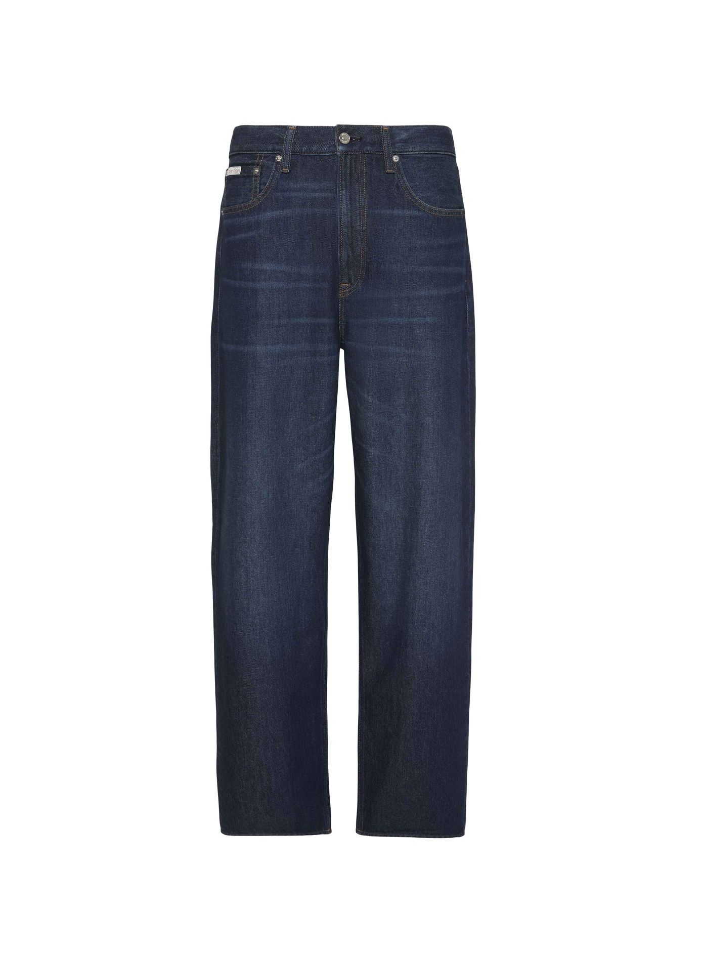 Jean droit en coton CALVIN KLEIN Bleu