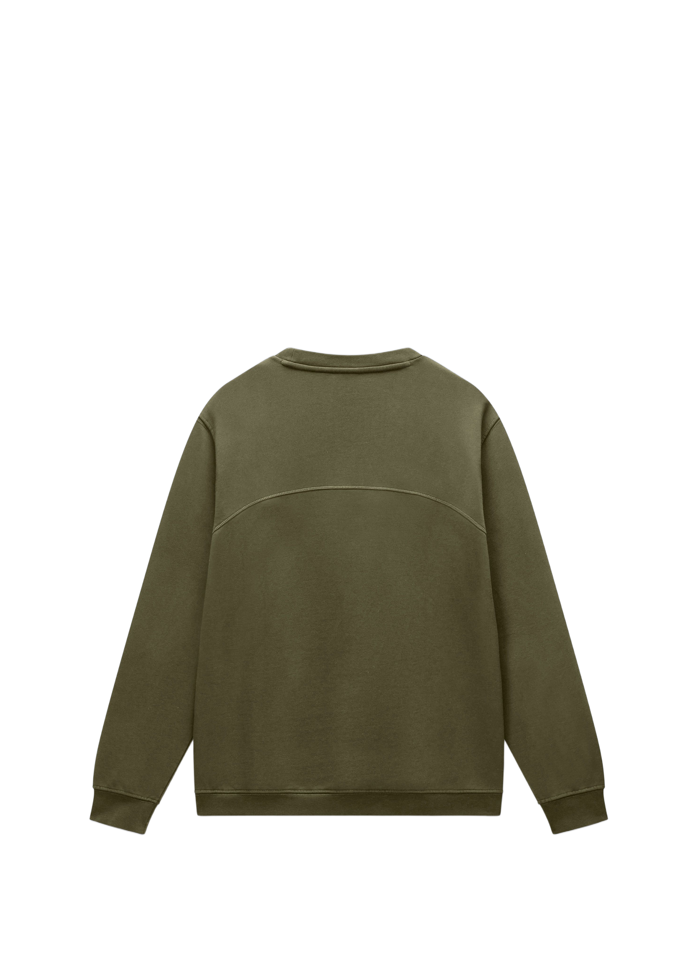 Round neck plain sweatshirt NAPAPIJRI Khaki